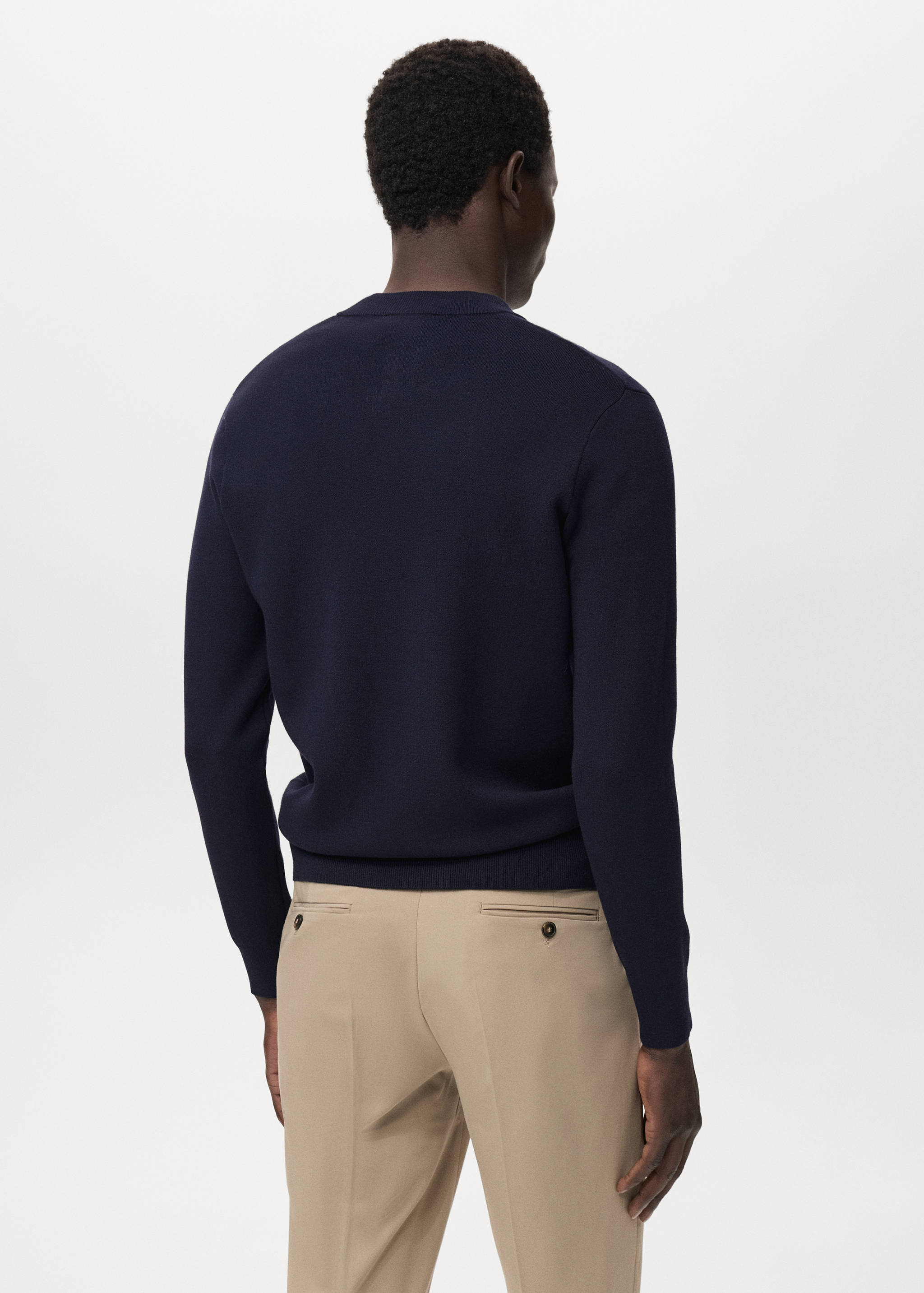 Cárdigan punto cremallera - Reverso del artículo