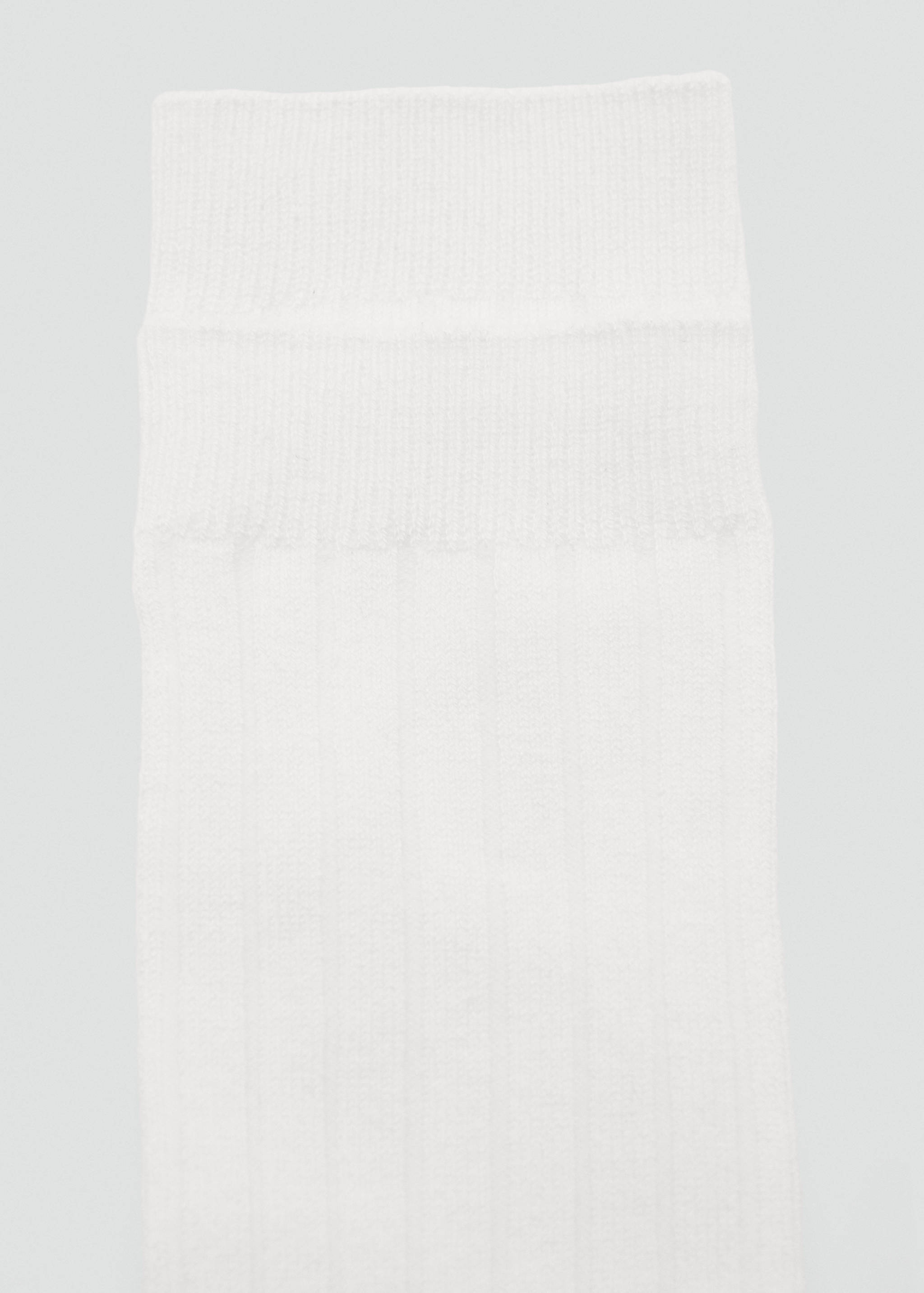 Ribbed wool blend socks - Medium plane