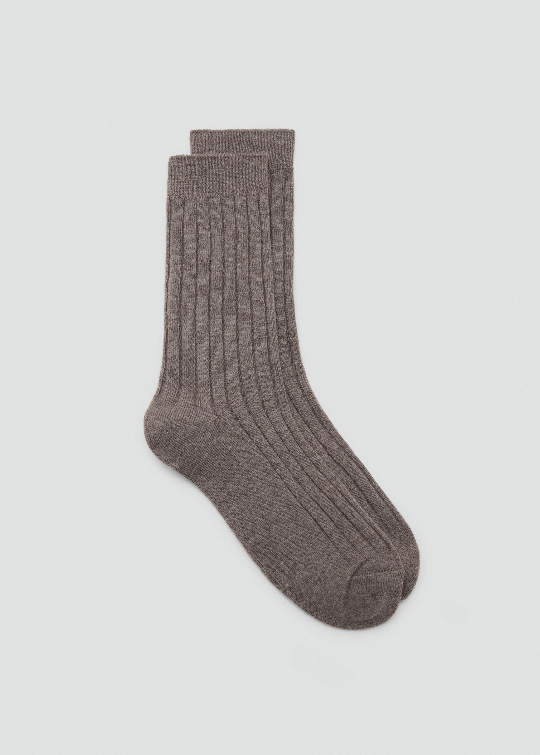 Ribbed wool blend socks - Article without model