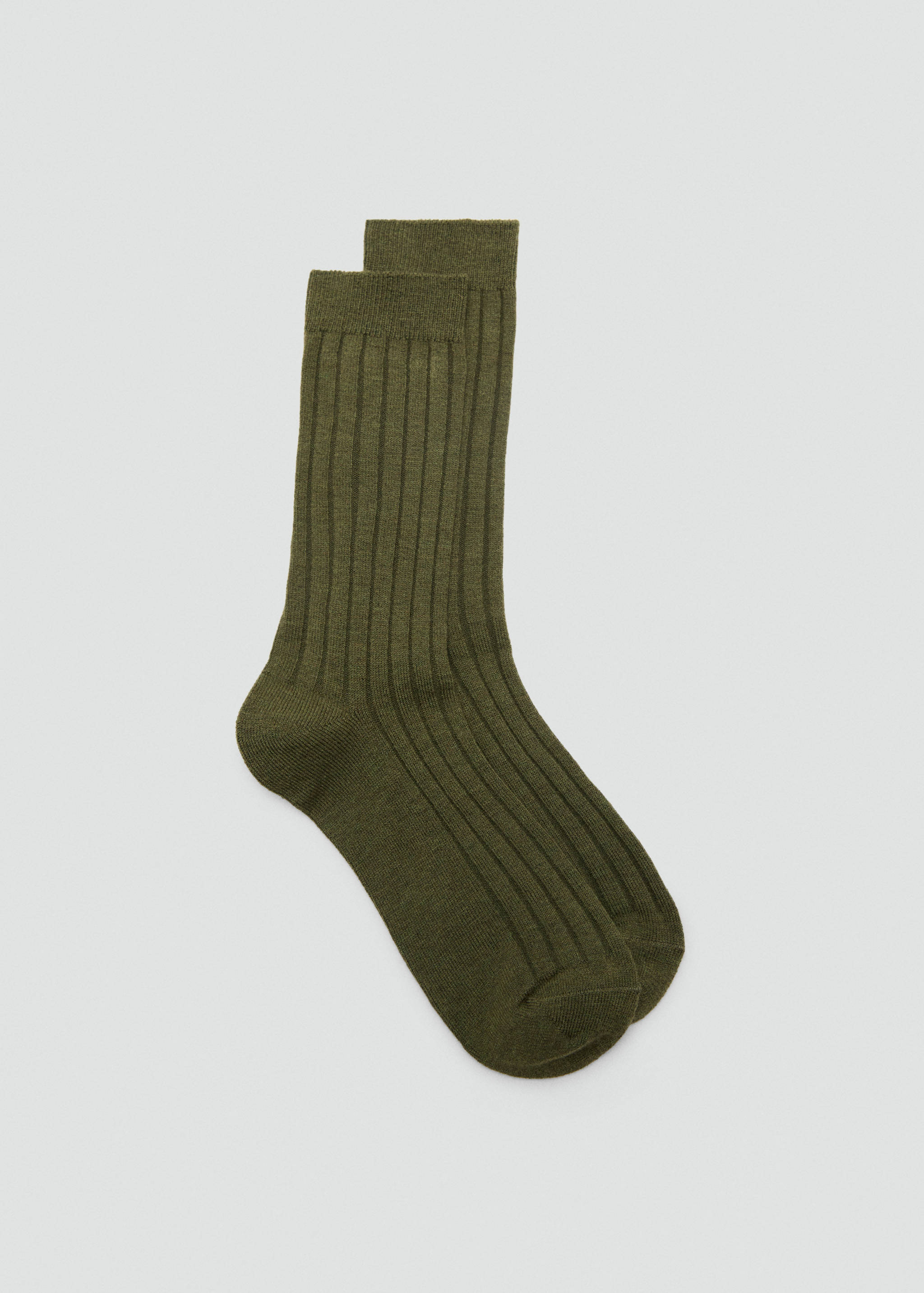 Ribbed wool blend socks - Article without model