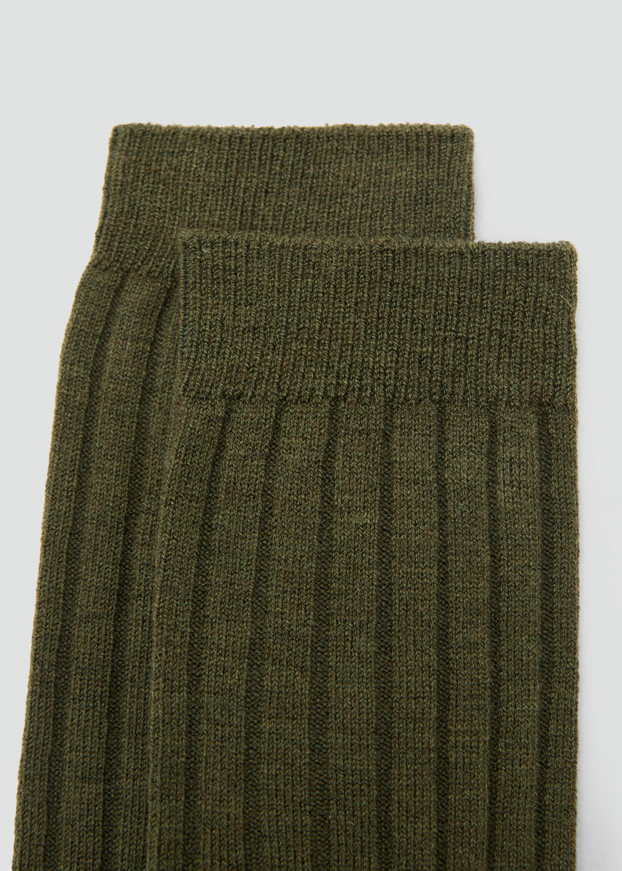 Ribbed wool blend socks - Details of the article 1