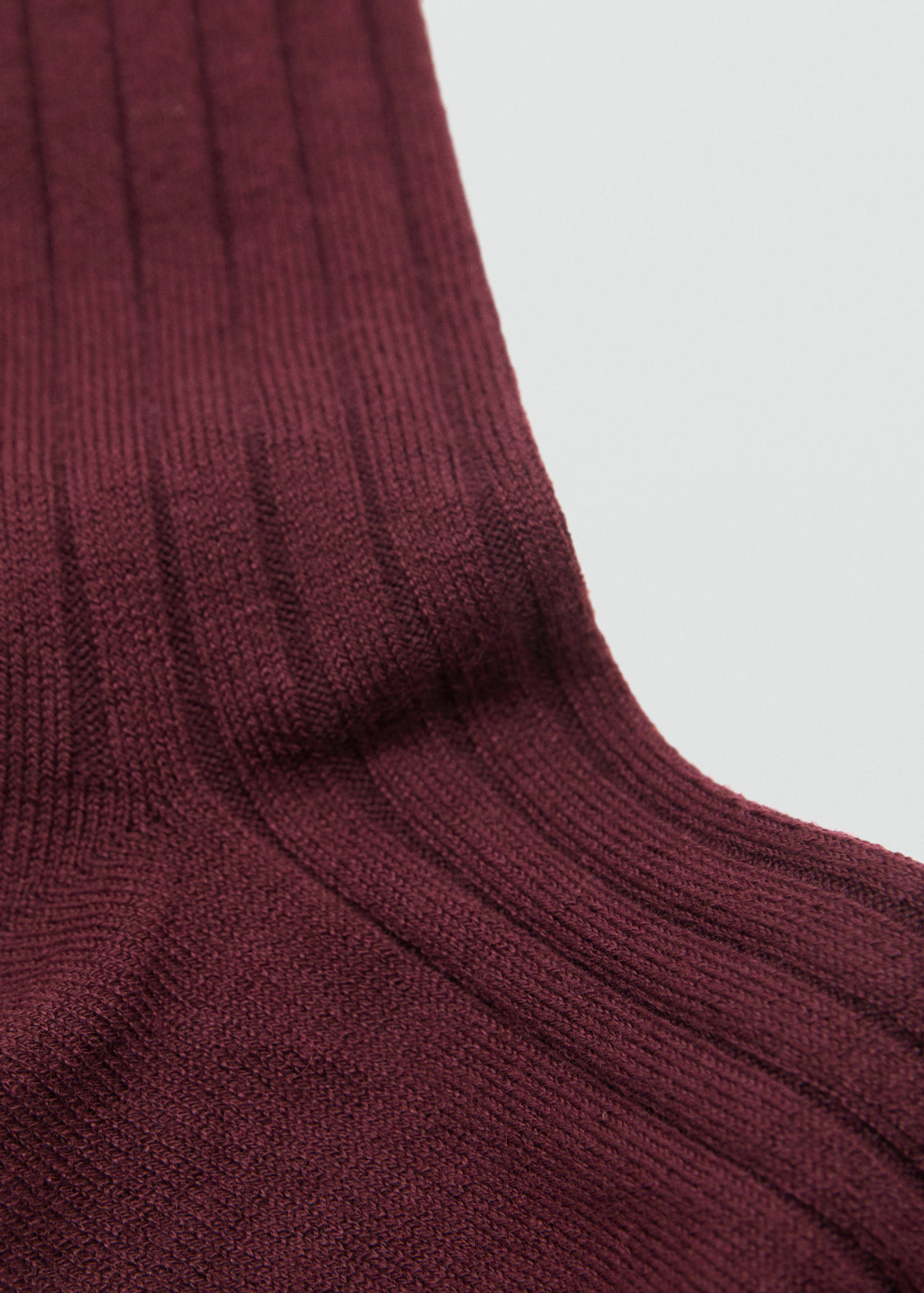 Ribbed wool blend socks - Medium plane