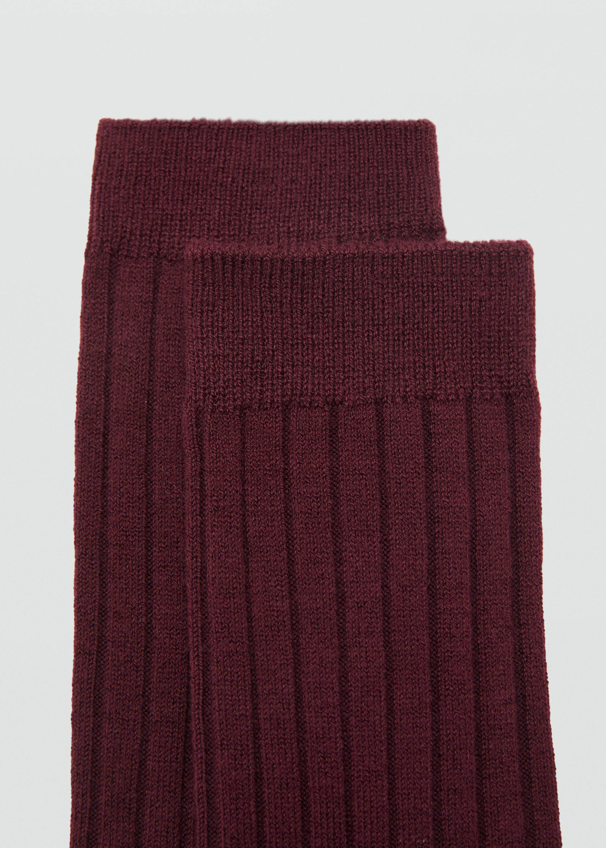 Ribbed wool blend socks - Details of the article 1