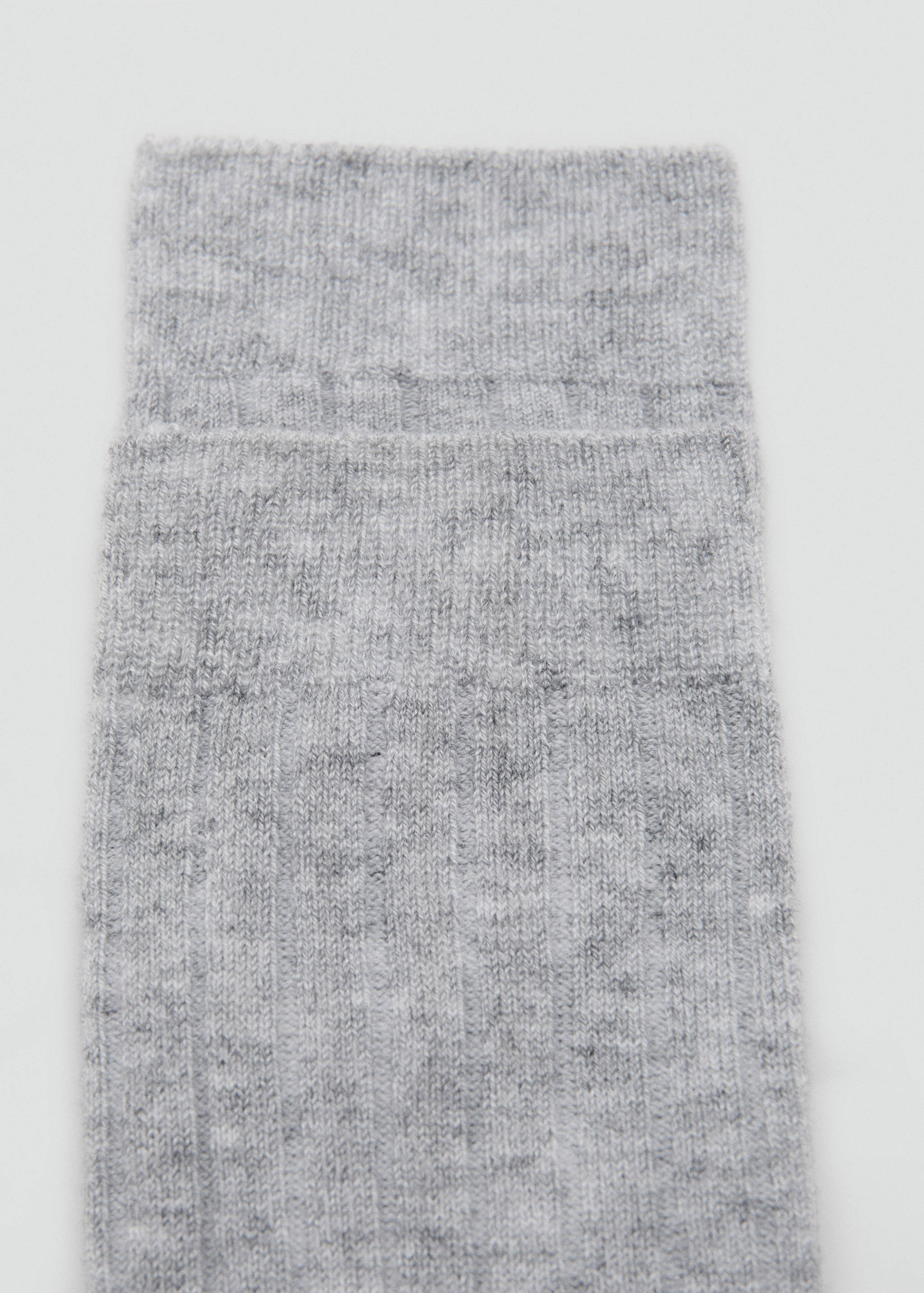 Ribbed wool blend socks - Medium plane