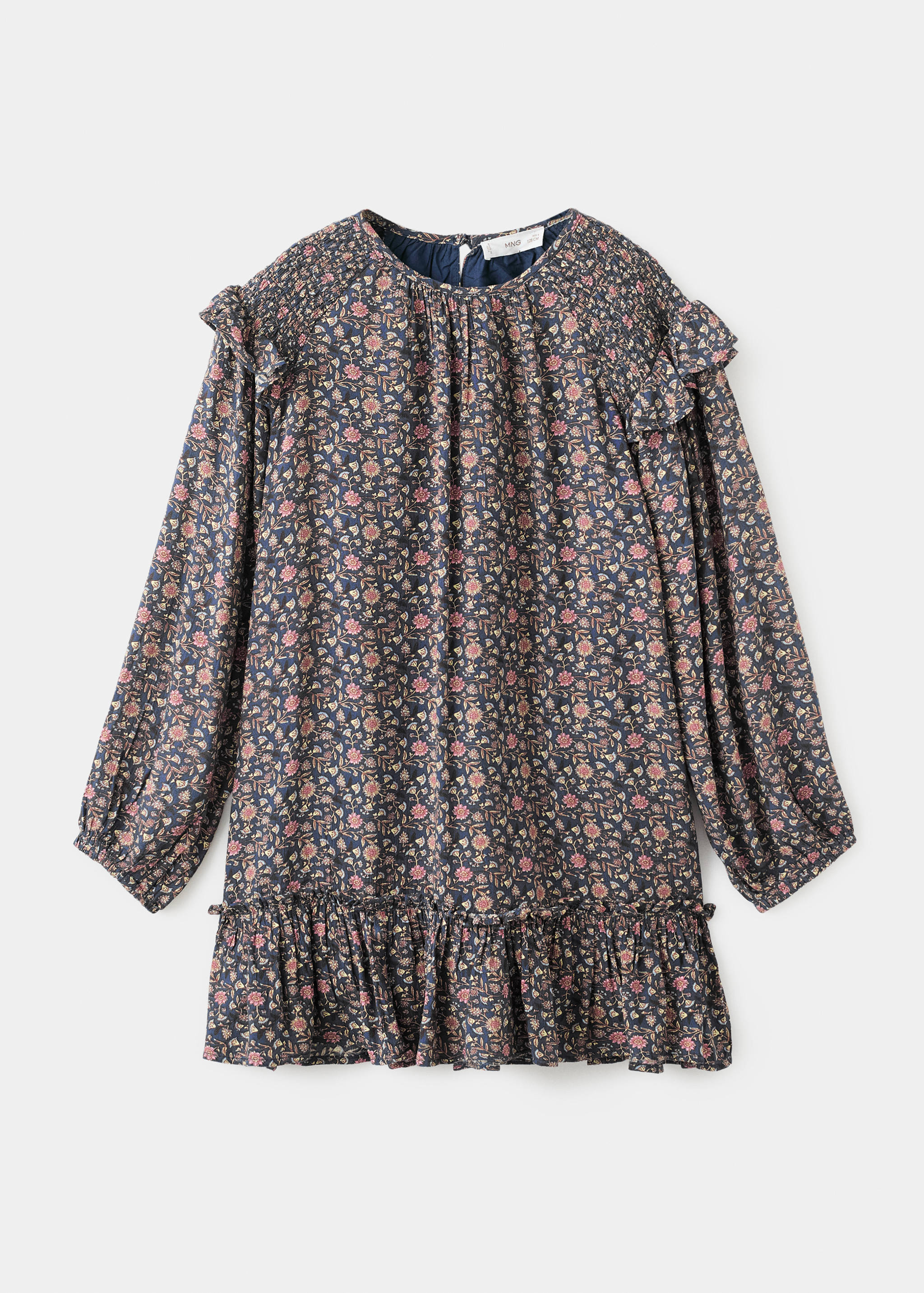 Ruffled printed dress - Article without model