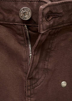 Straight-fit jeans with studs — Chocolate 7