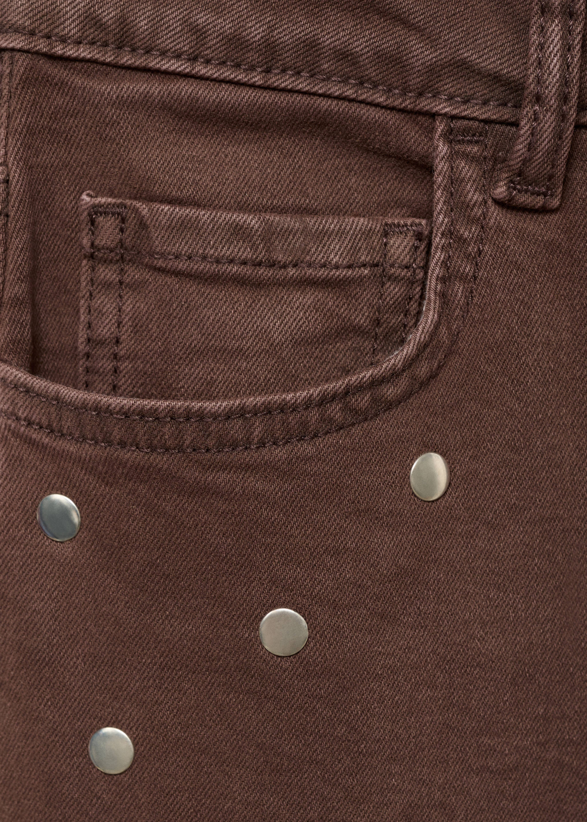 Straight-fit jeans with studs - Details of the article 0