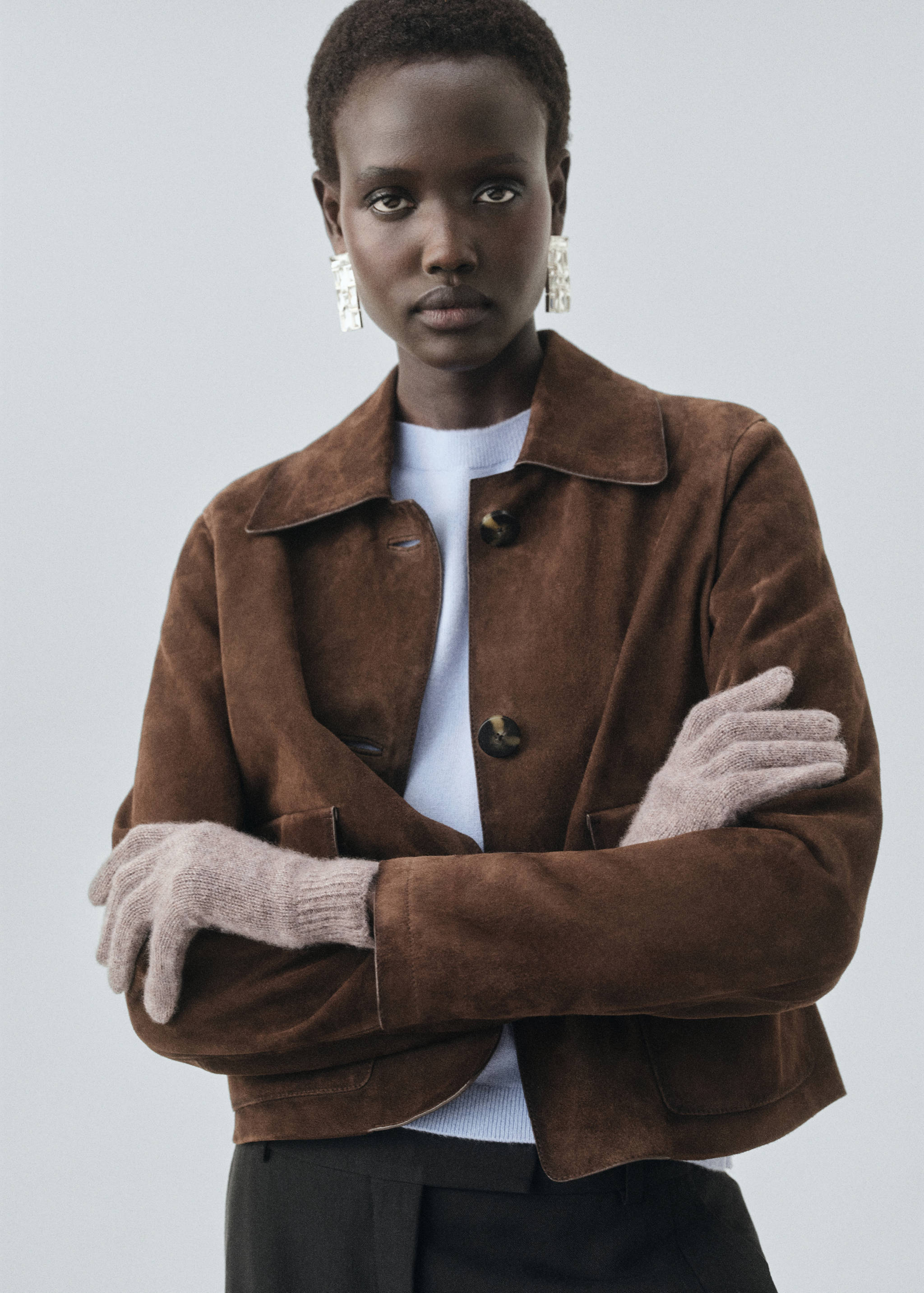 Luvas 100% caxemira - Plano geral