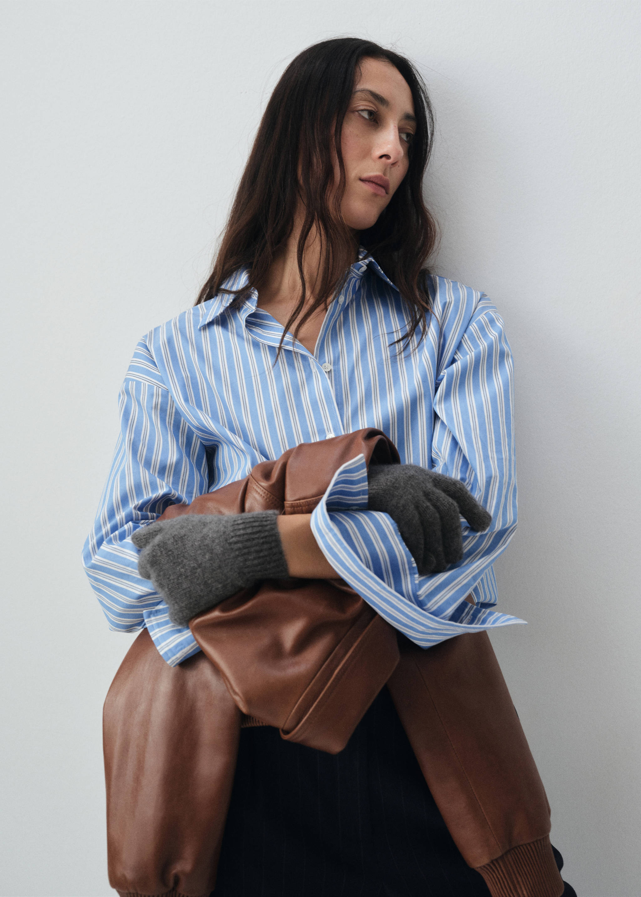 Luvas 100% caxemira - Plano geral