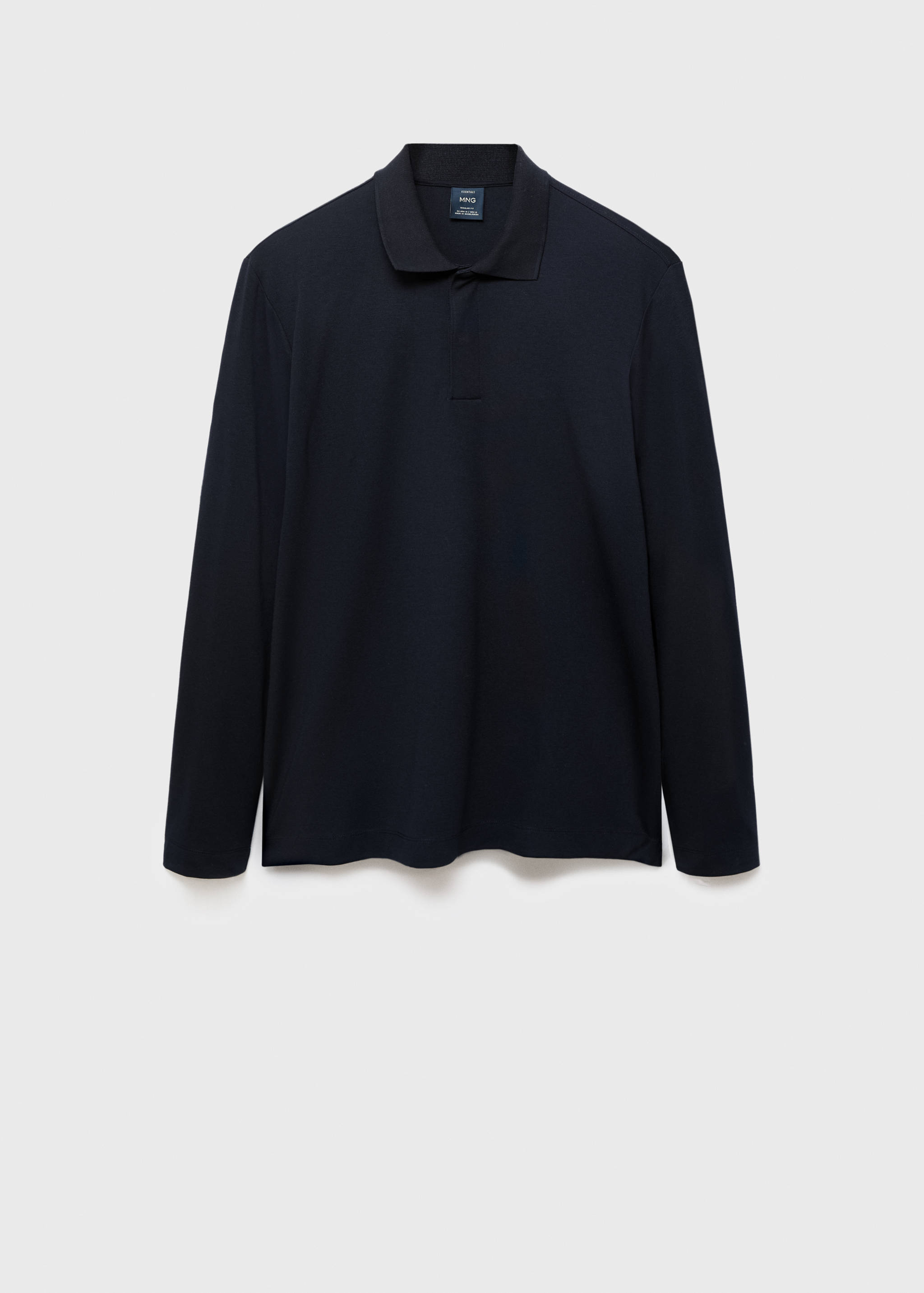 Regular-fit knitted polo sweater - Article without model