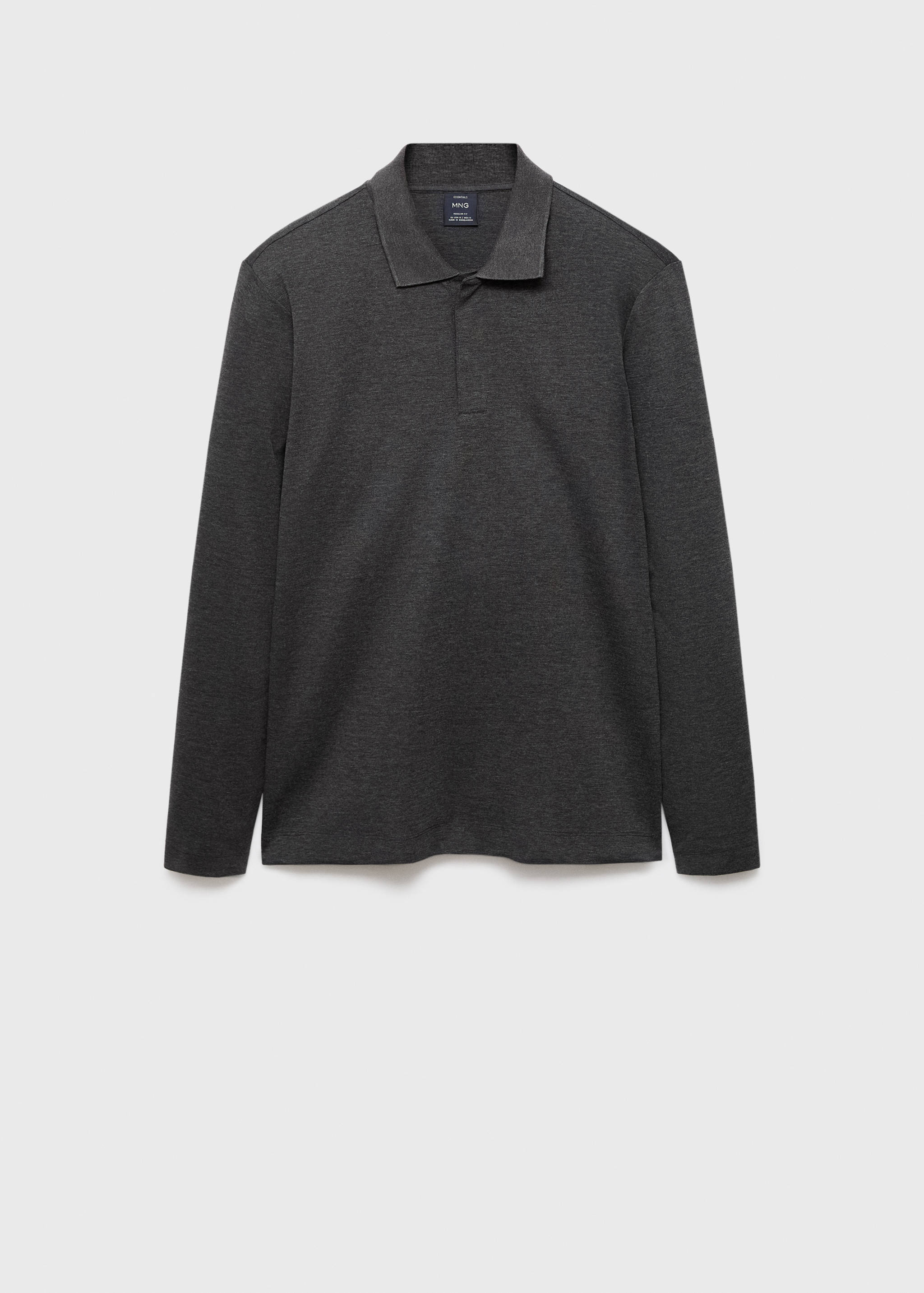 Regular-fit knitted polo sweater - Article without model