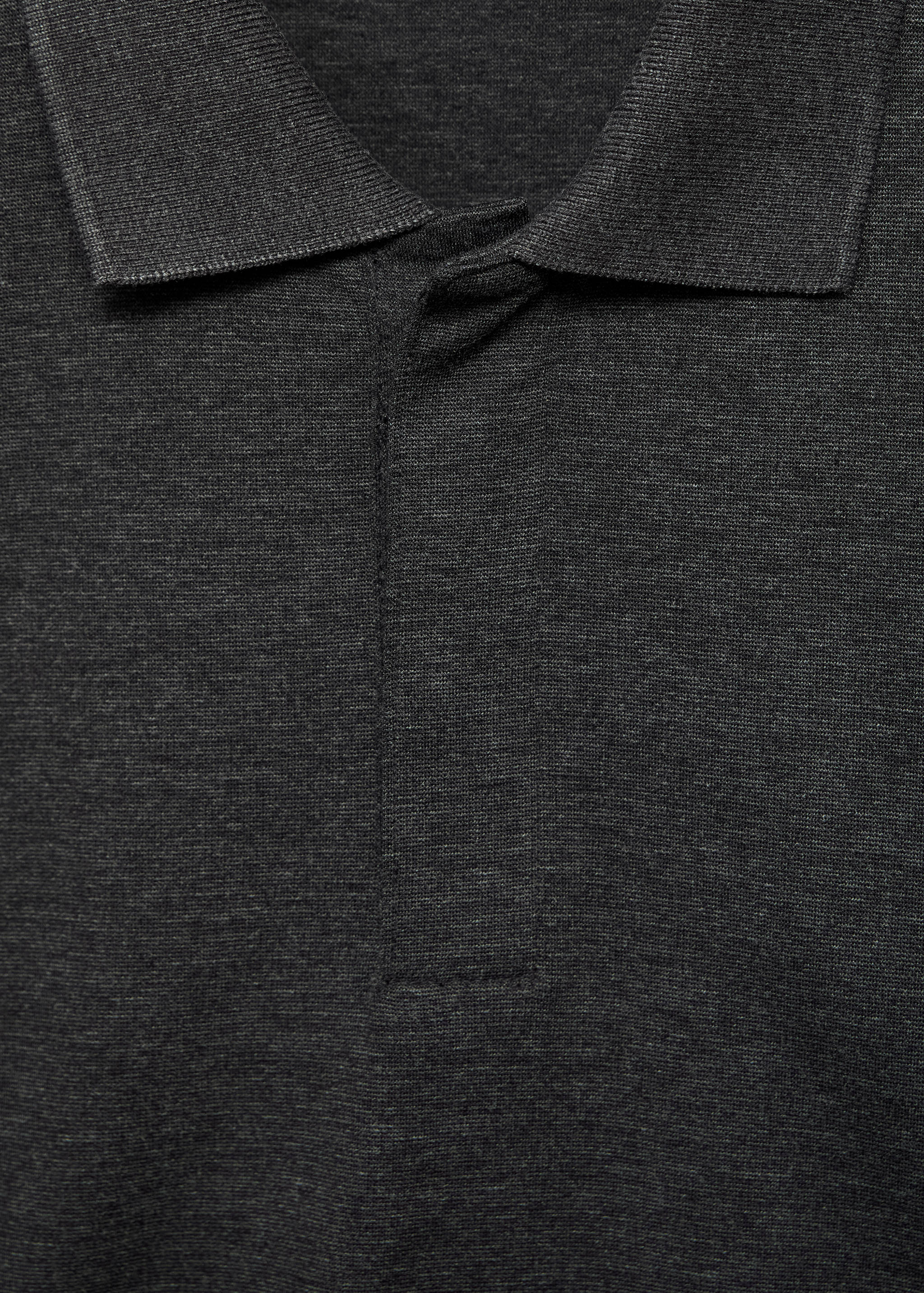 Regular-fit knitted polo sweater - Details of the article 8