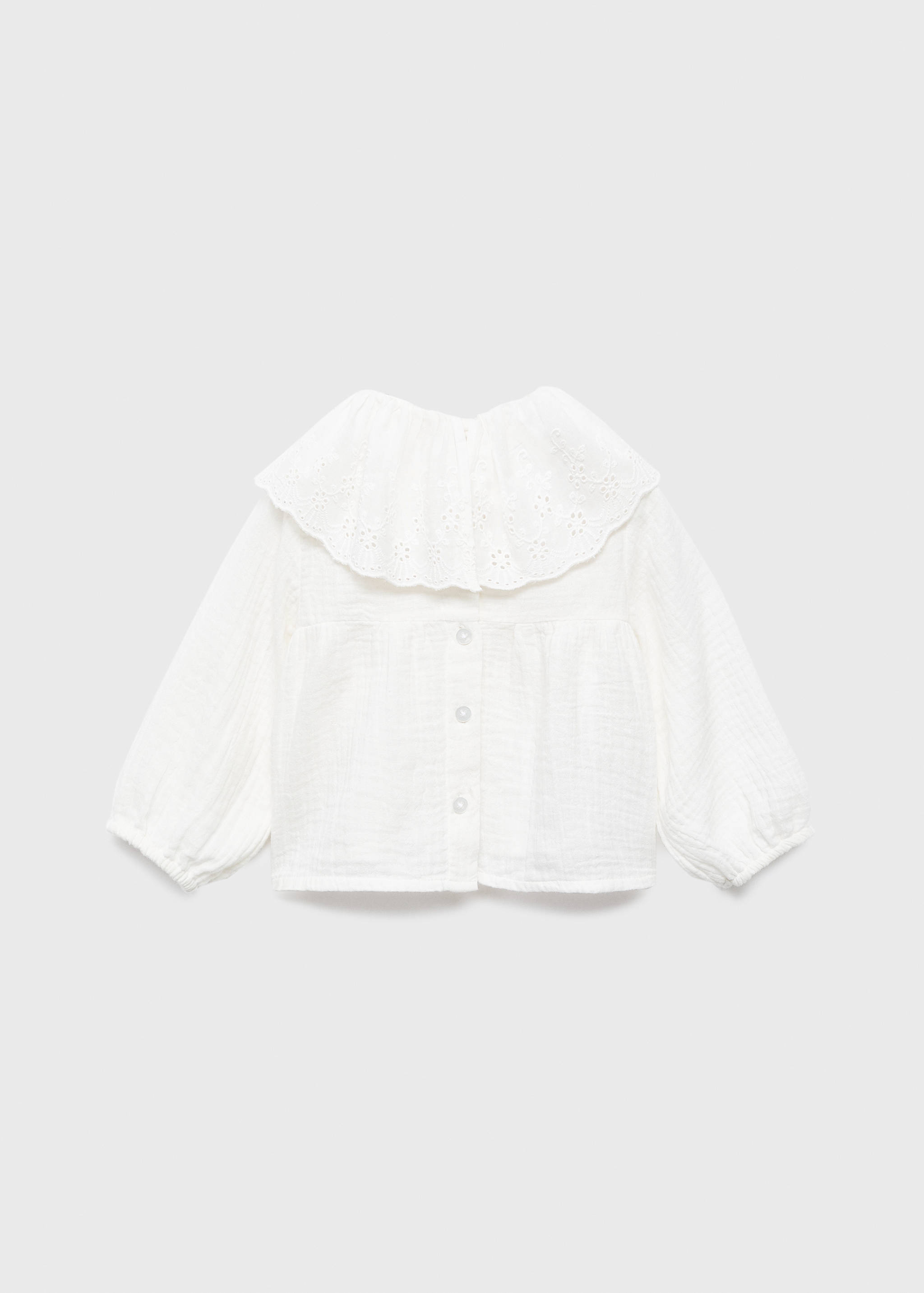 Brusa coll babydoll brodada - Revers de l'article