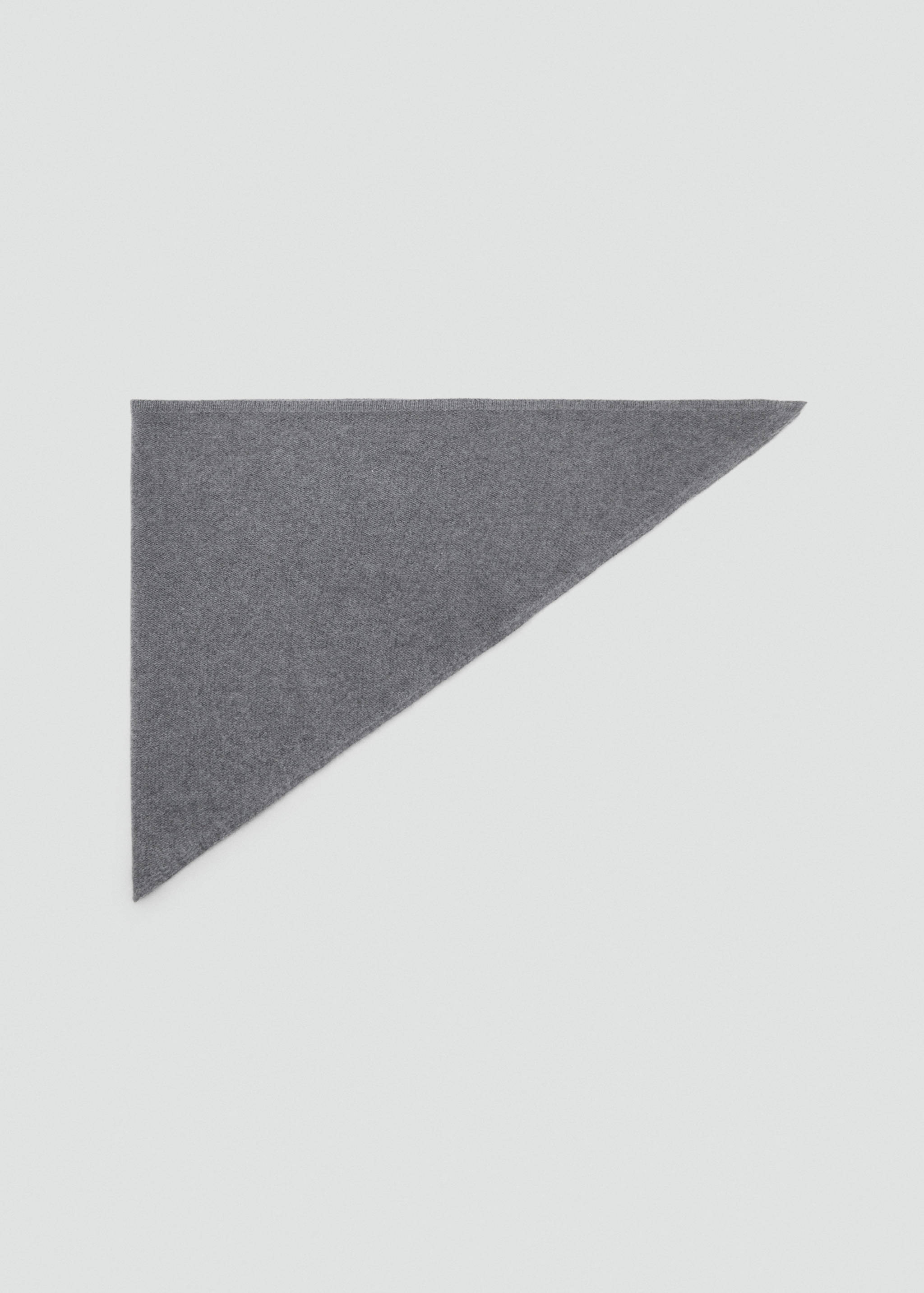 Kashmirblandad stickad halsduk - Artikel utan modell