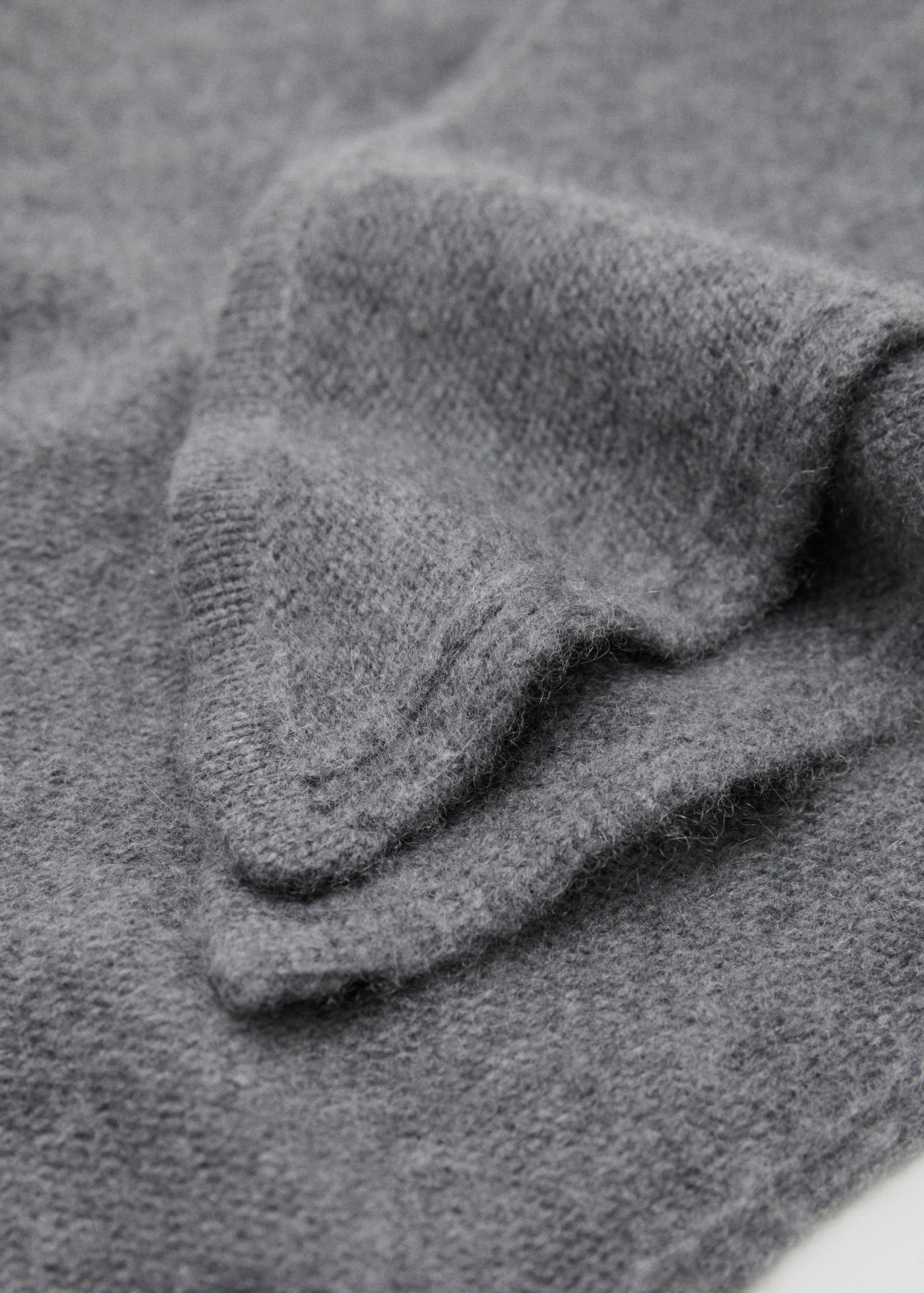 Kashmirblandad stickad halsduk - Bild av mittparti