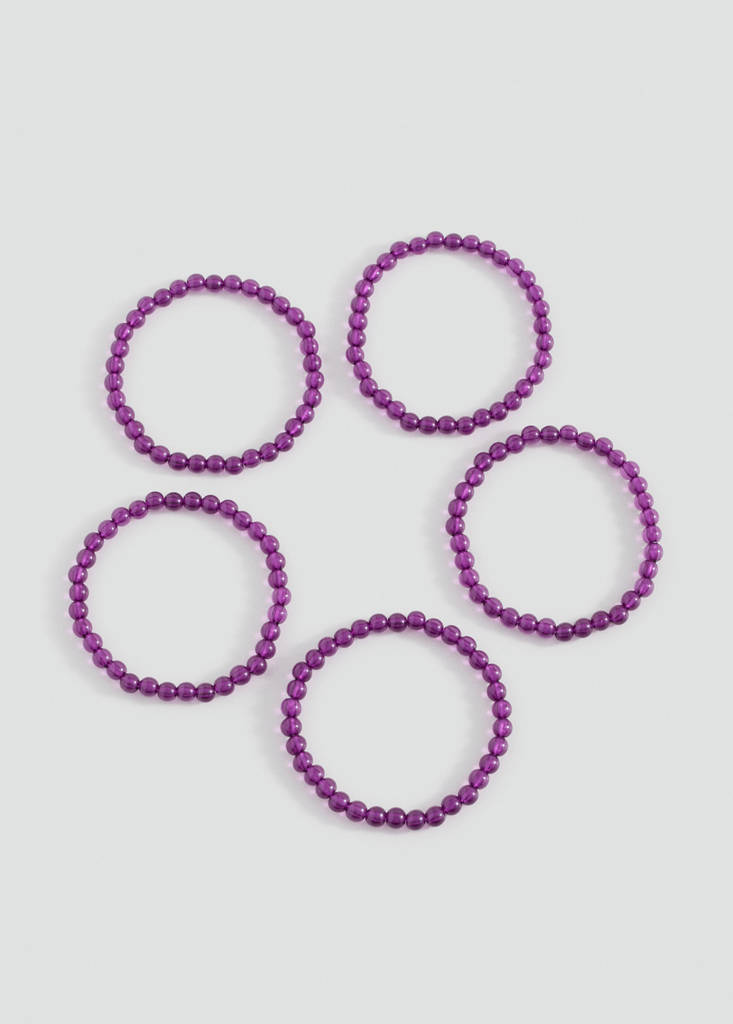 Pack of 5 bracelets — Purple