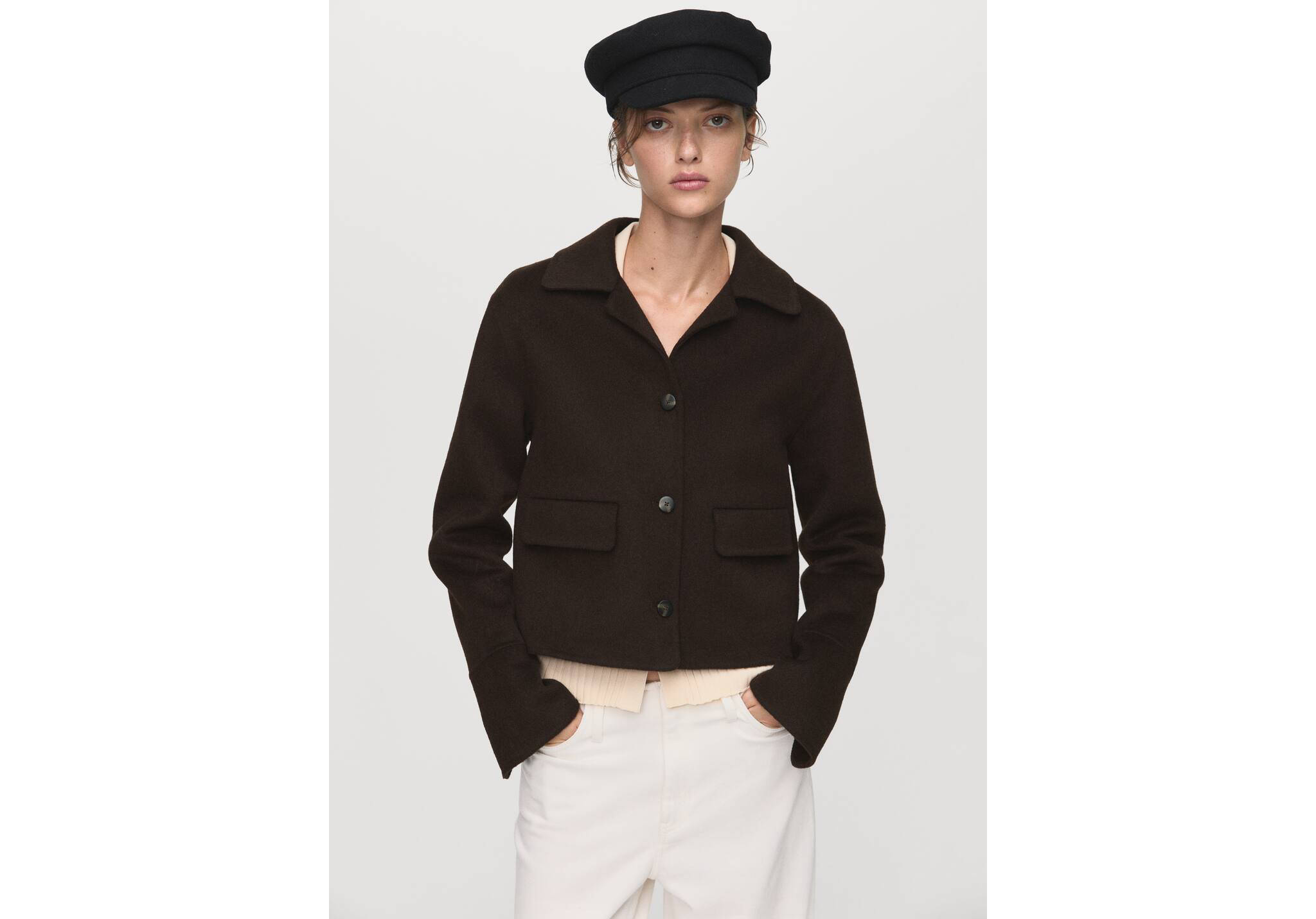 Gorra baker rígida barreja llana - Pla general