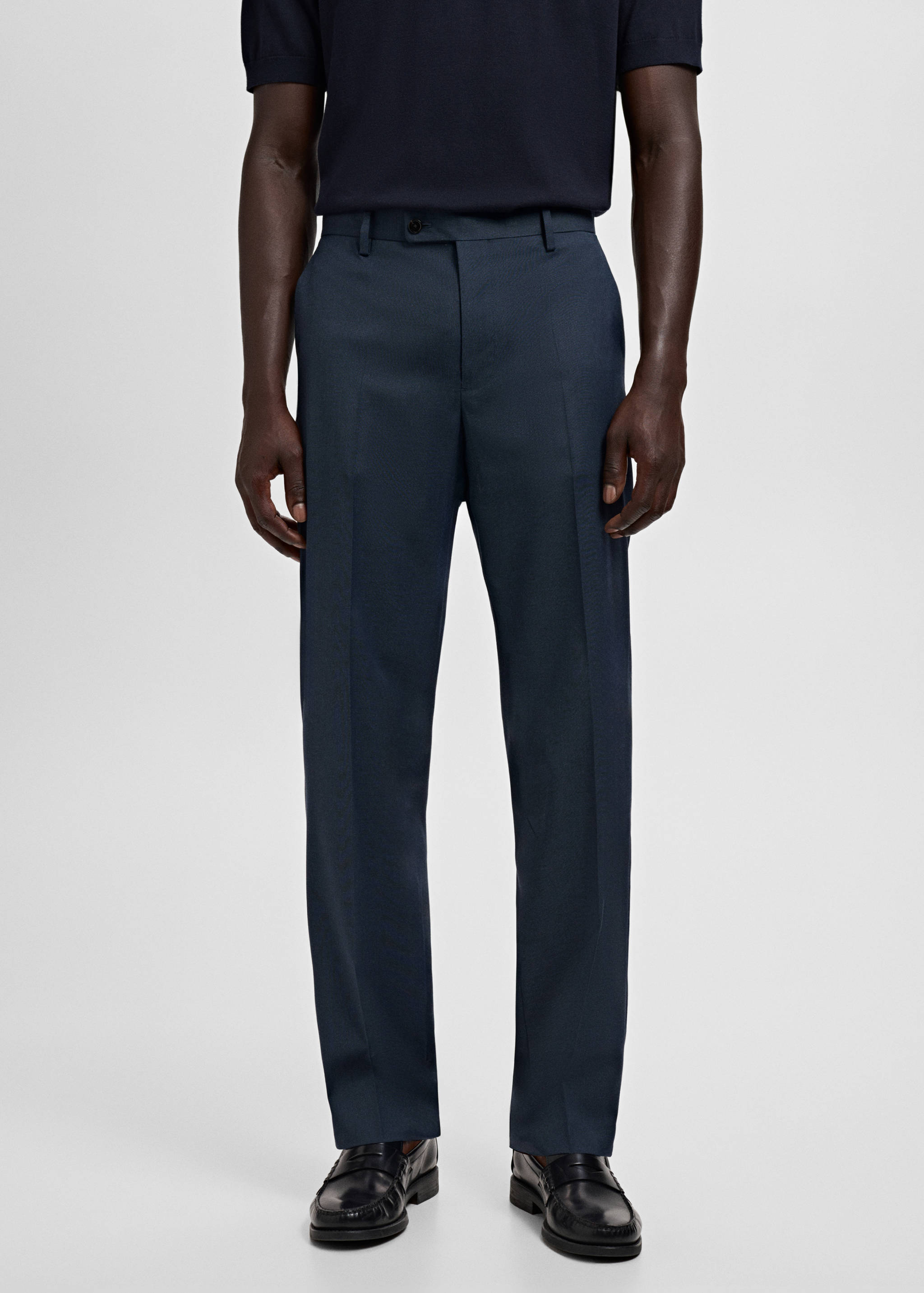 بنطلون بدلة لندن بقصة عادية - رؤية وسط