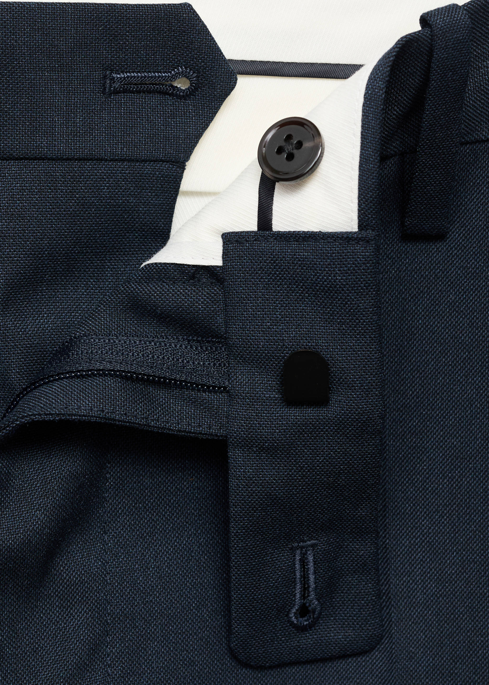 بنطلون بدلة لندن بقصة عادية - تفاصيل المنتج 8