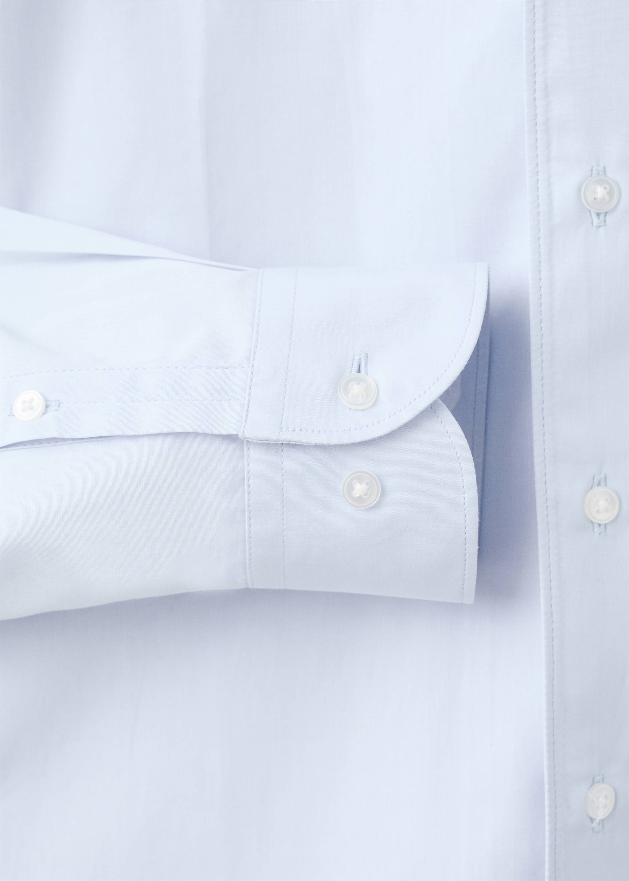 Camisa traje 100% algodón - Detalle del artículo 0, Azul celeste. Ref: 17095999-00.