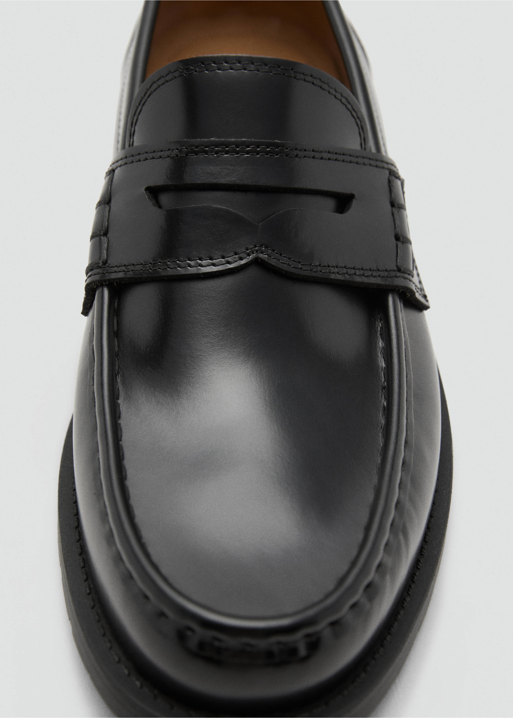 Mocasín piel antifaz - Detalle del artículo 2, Negro. Ref: 17096000-00.