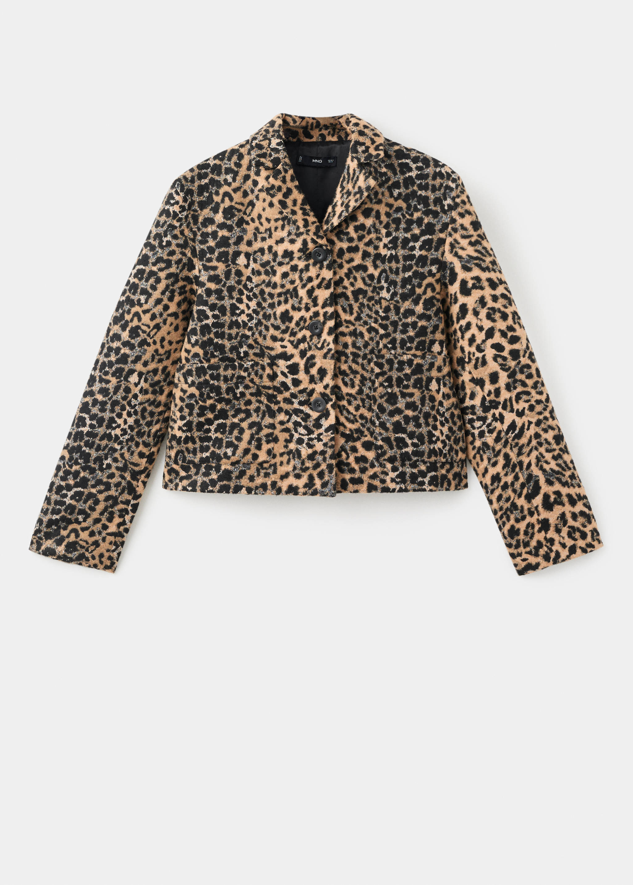 Leopard-print jacket with buttons - Article without model