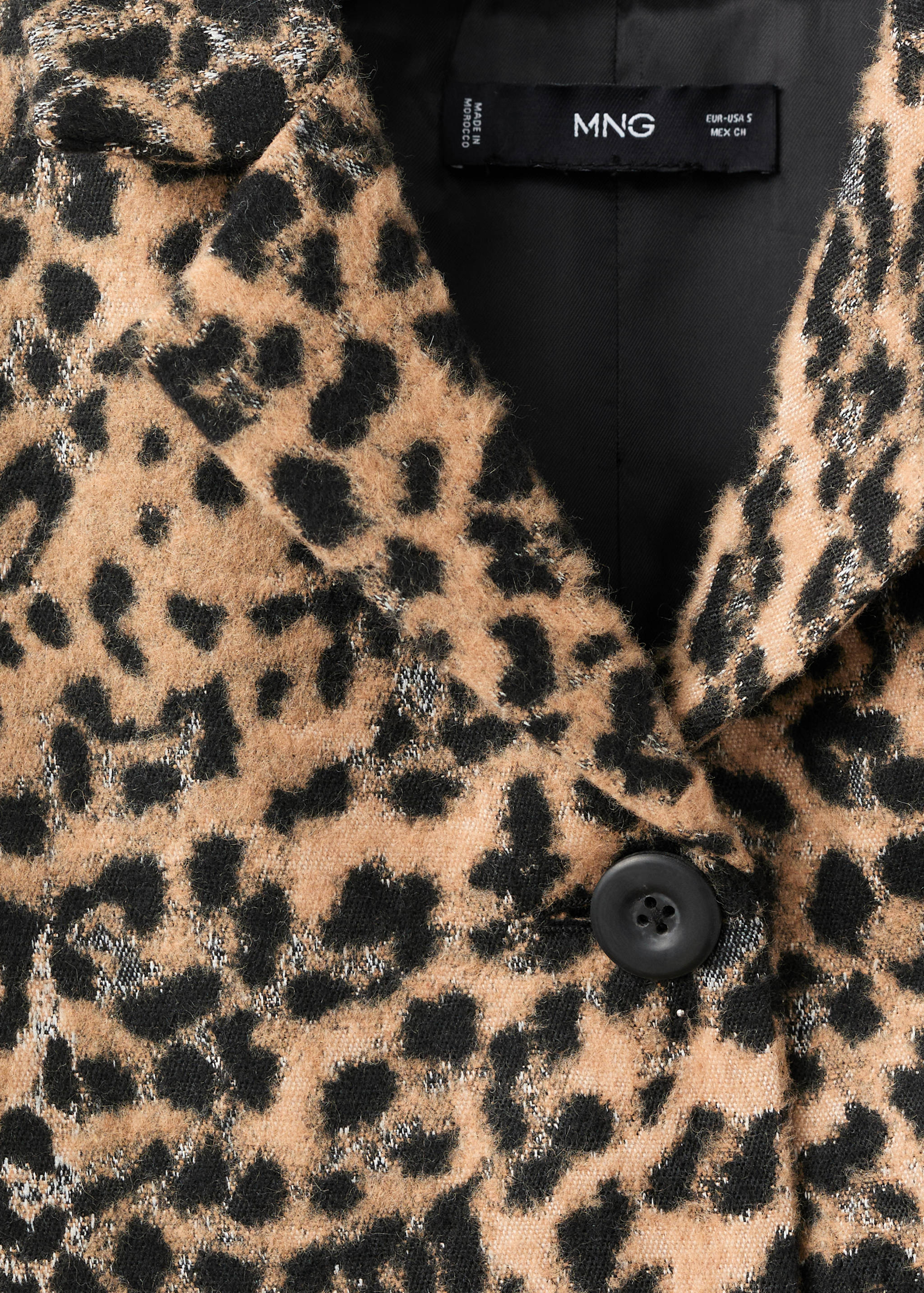 Leopard-print jacket with buttons - Details of the article 8