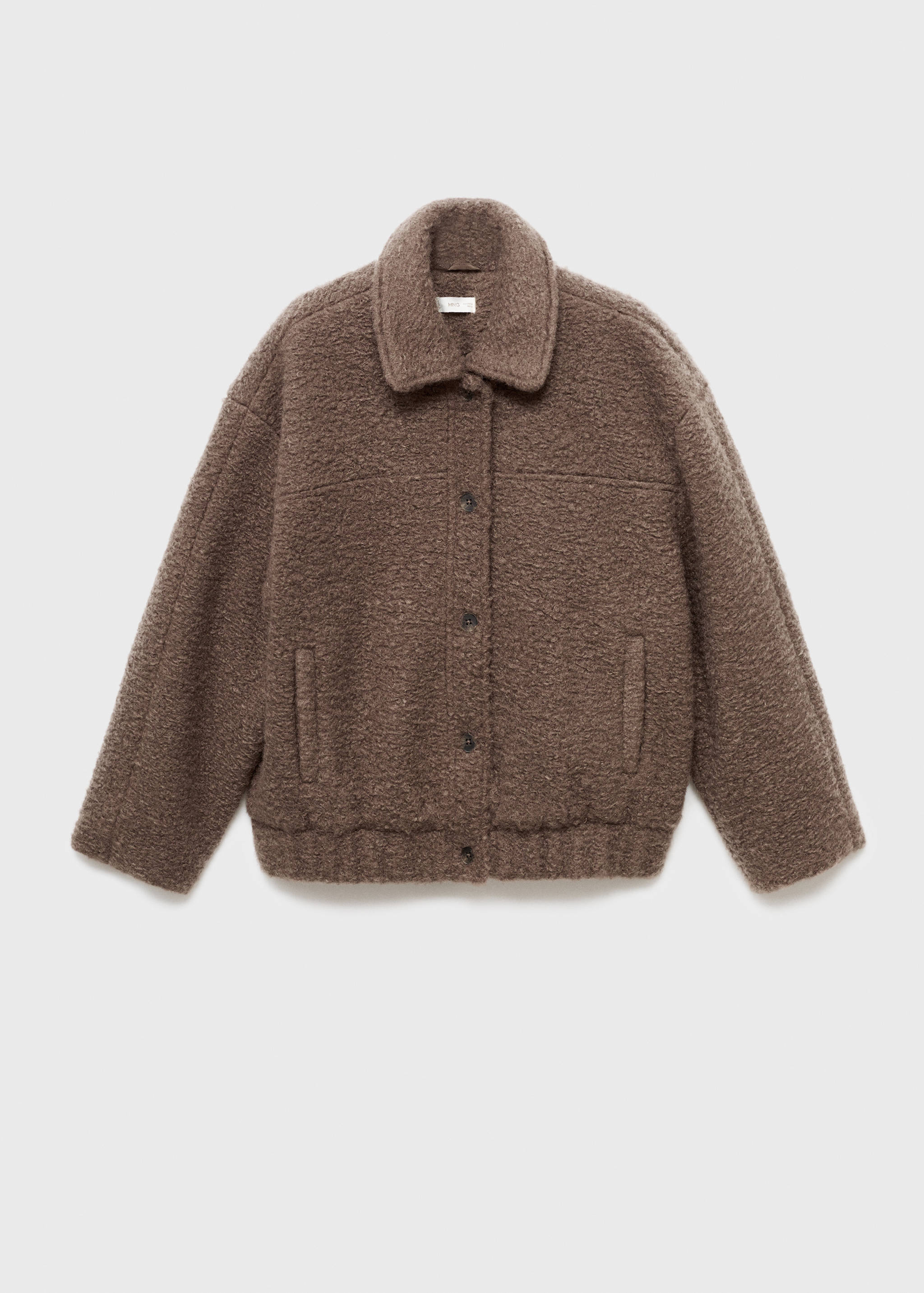 Shearling-effect bomber jacket - Article without model