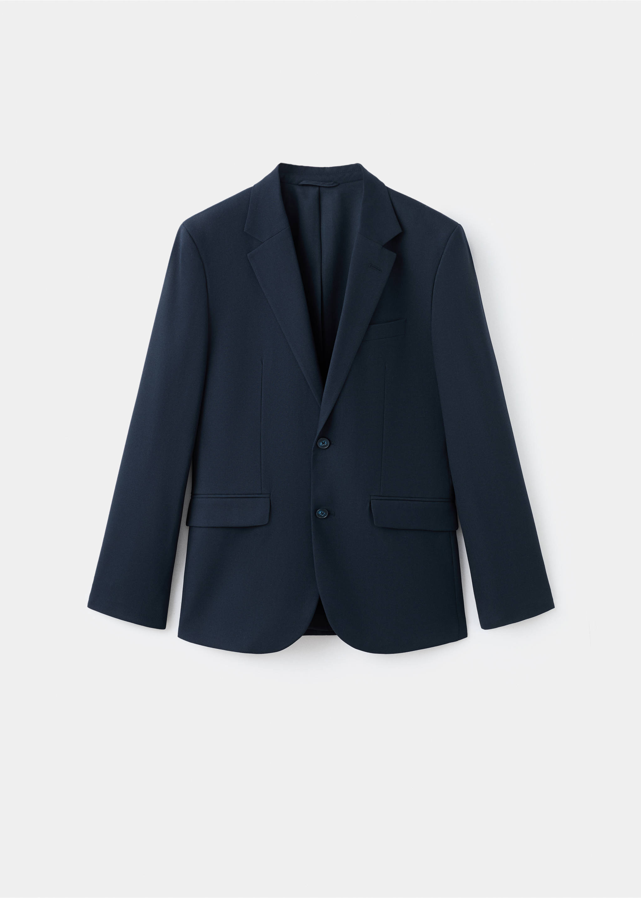 Straight-fit suit jacket - Article without model, Navy. Ref: 17096326-00.