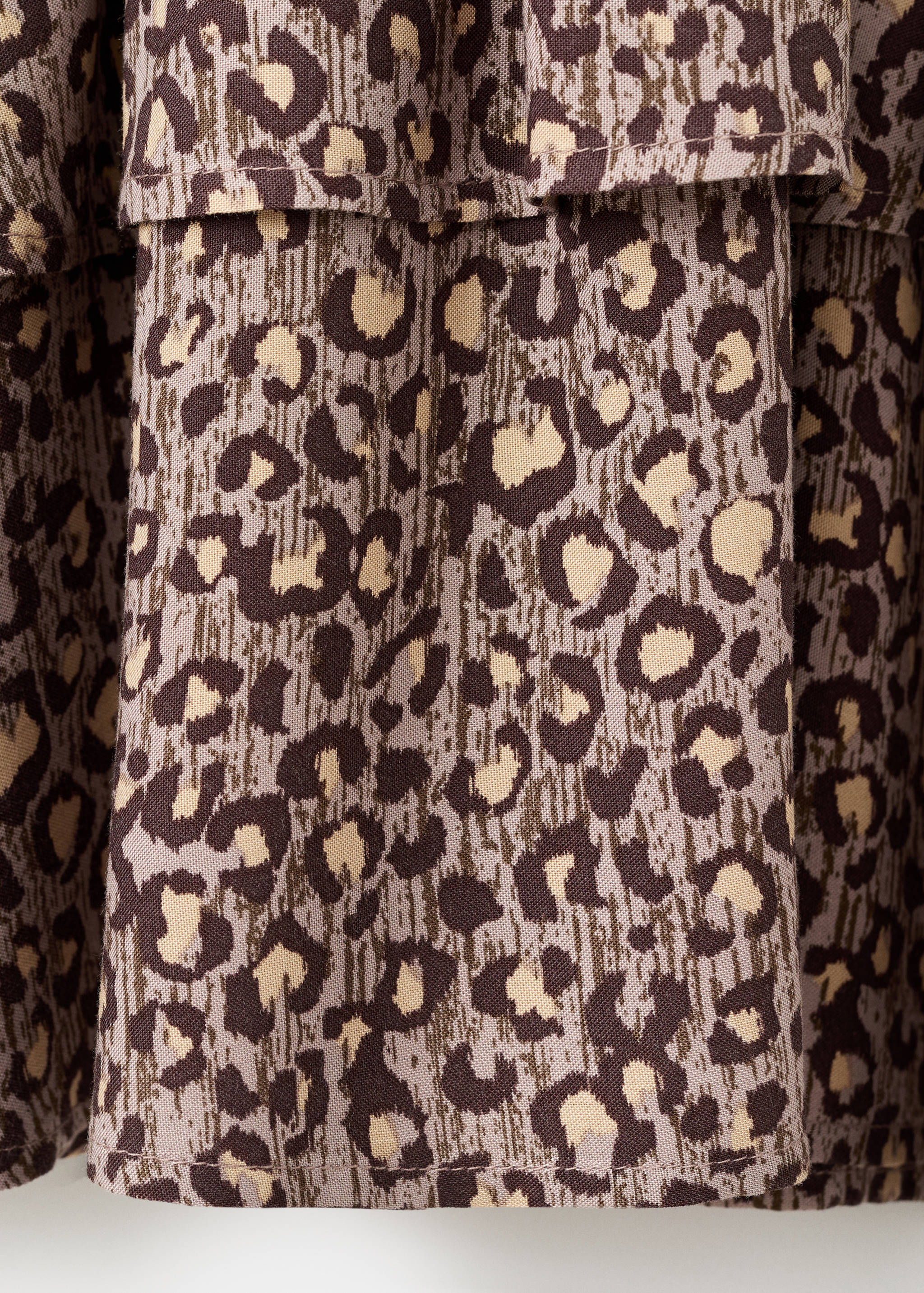 Платье со сборками леопард - Деталь изделия 0