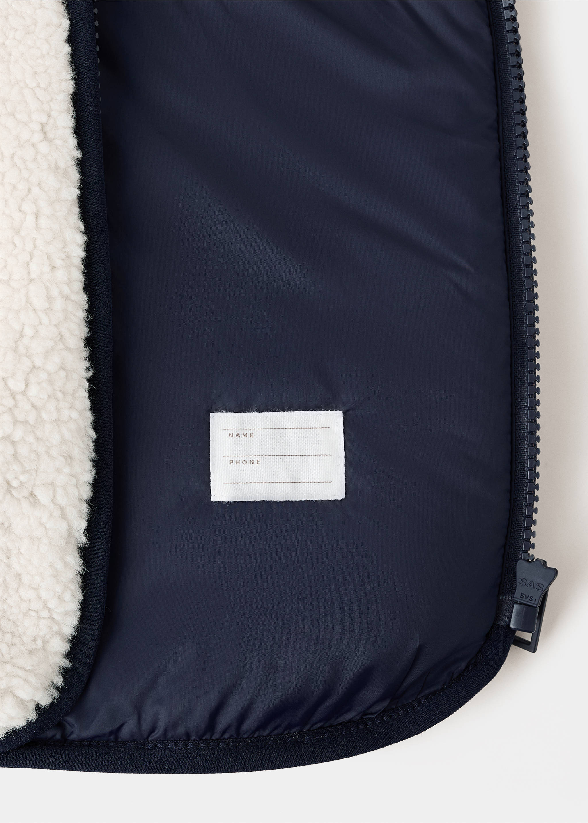 Shearling-effect jacket - Details of the article 0, Off White. Ref: 17096332-00.