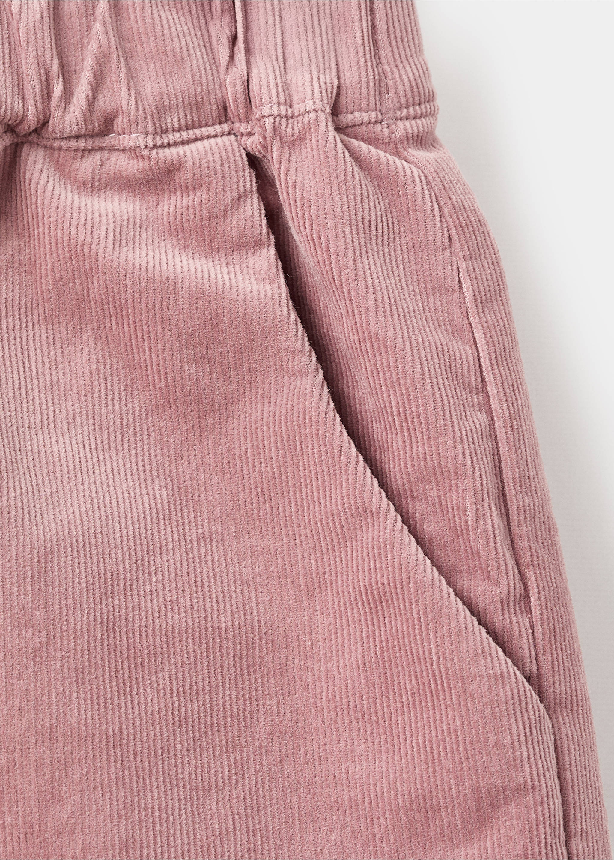 Pantalón algodón pana - Detalle del artículo 8, Rosa. Ref: 17096333-00.