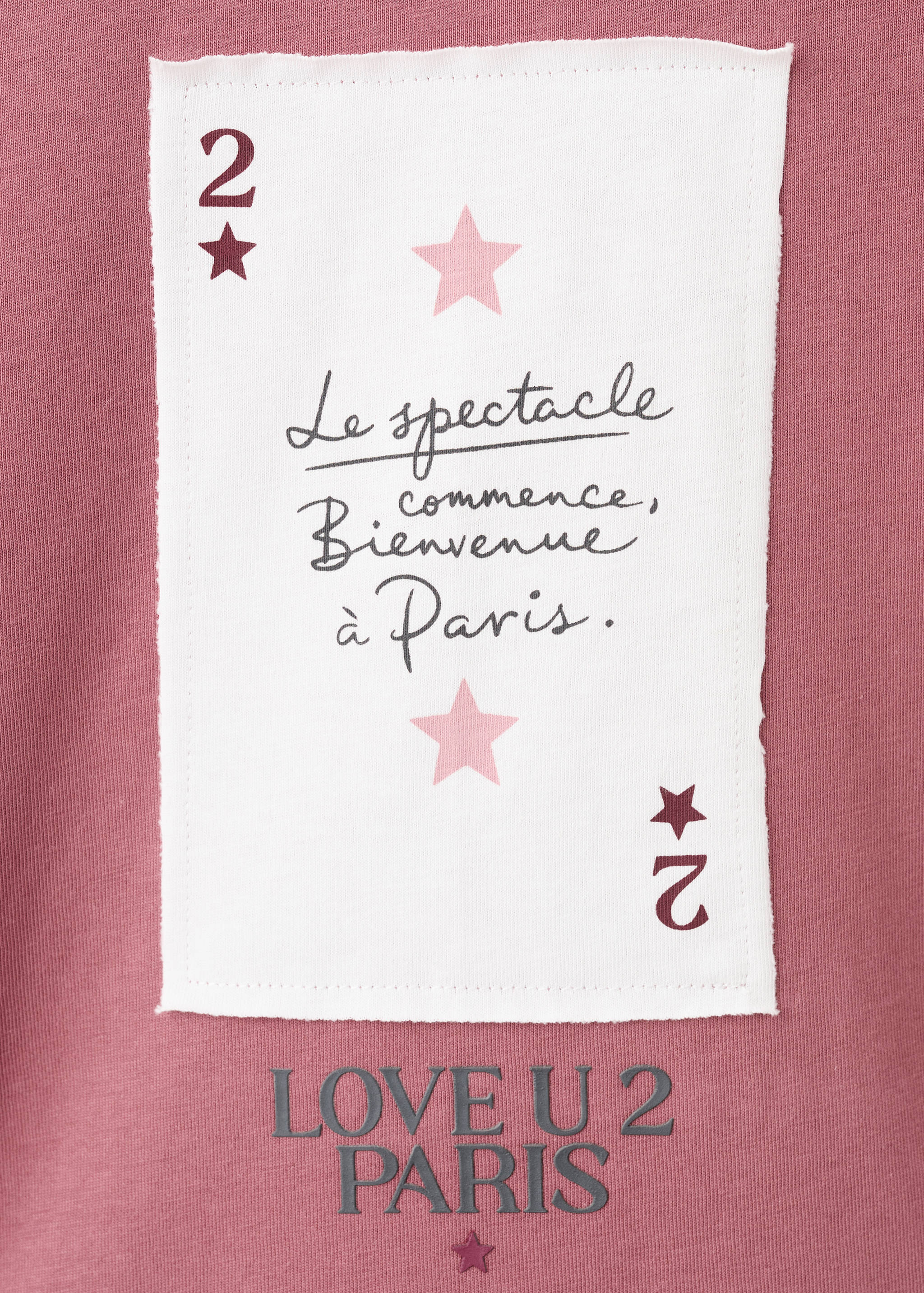 Embroidered cotton T-shirt - Details of the article 0