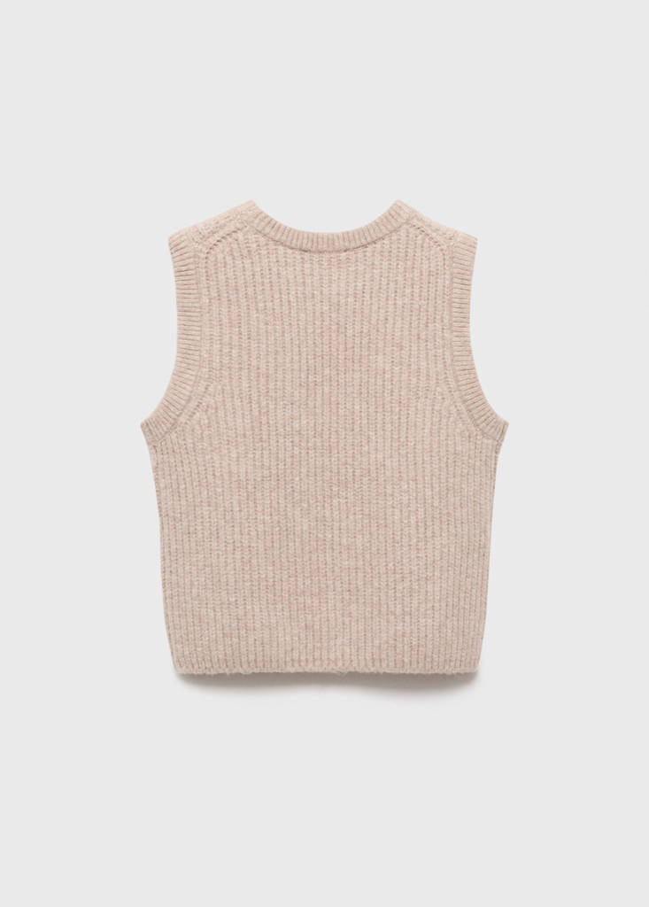 Ribbed jersey jacket — Medium Brown