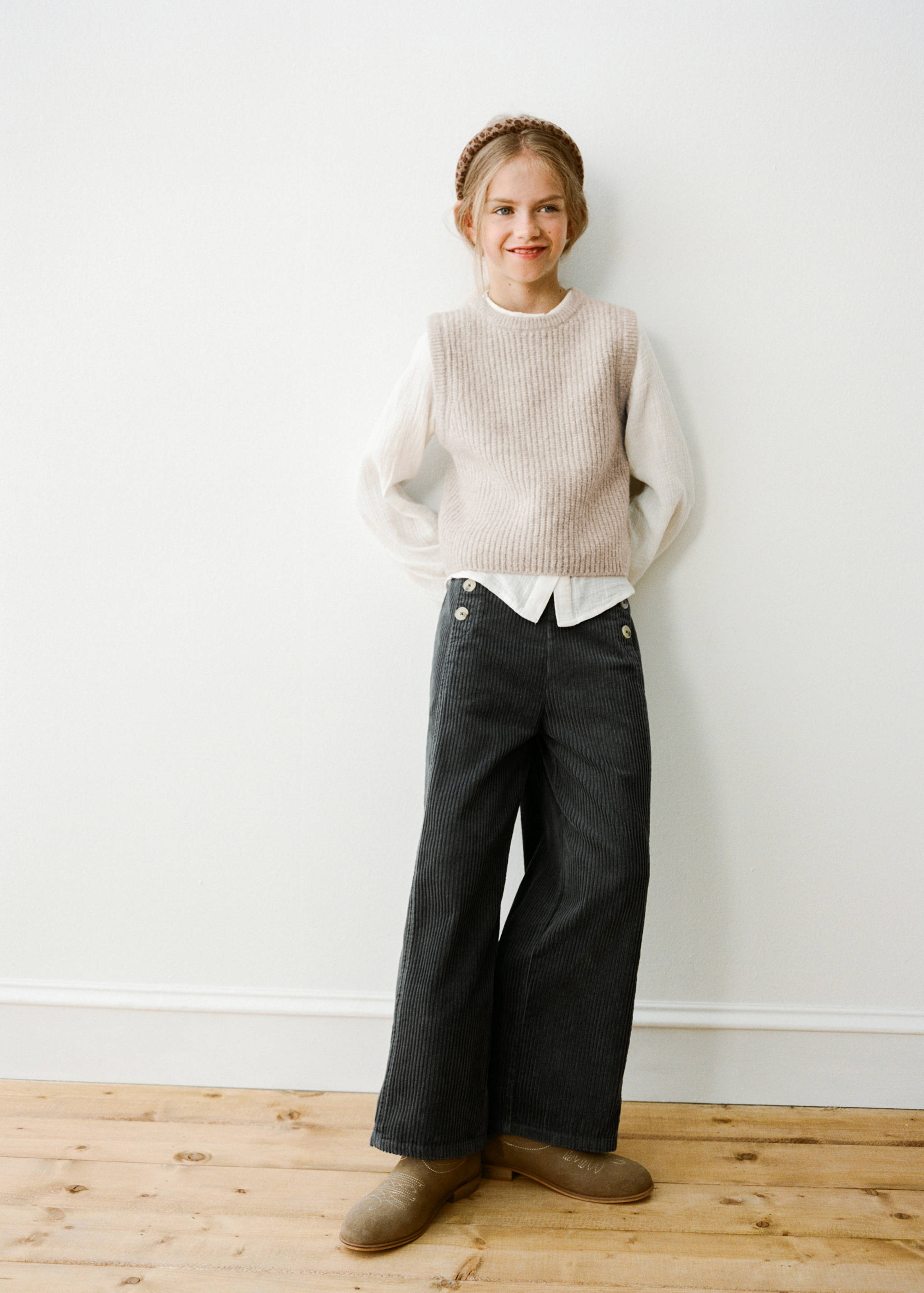 Ribbed knitwear vest - Details of the article 5