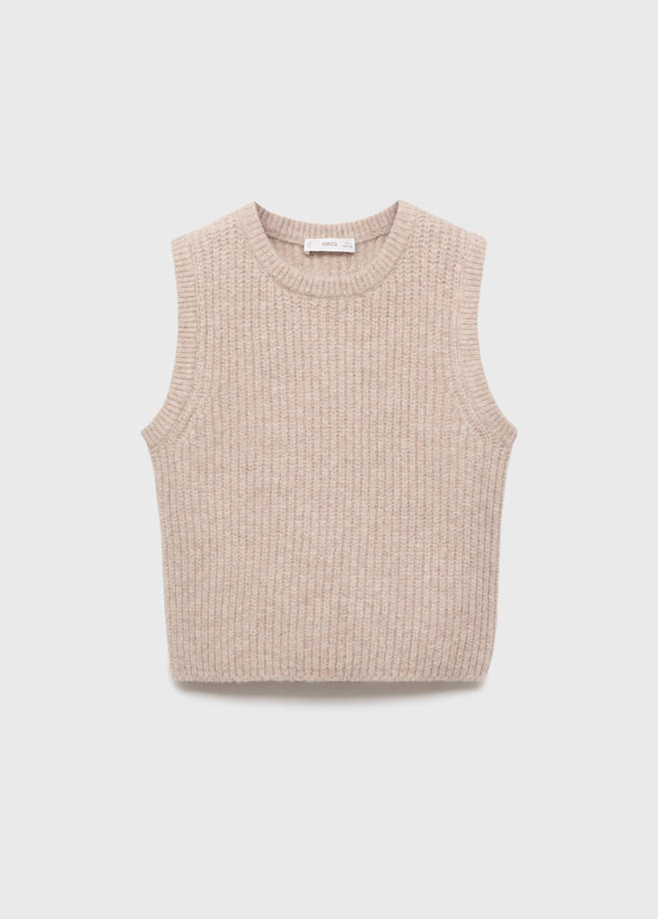 Ribbed jersey jacket — Medium Brown
