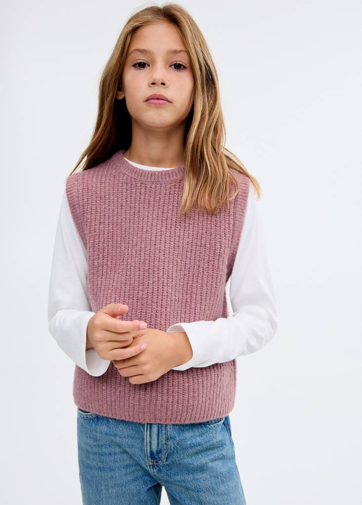 Ribbed jersey jacket — Cherry