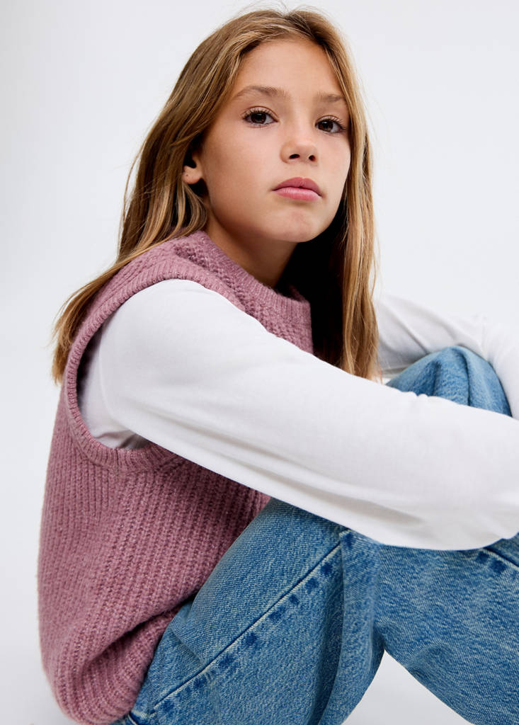 Ribbed jersey jacket — Cherry