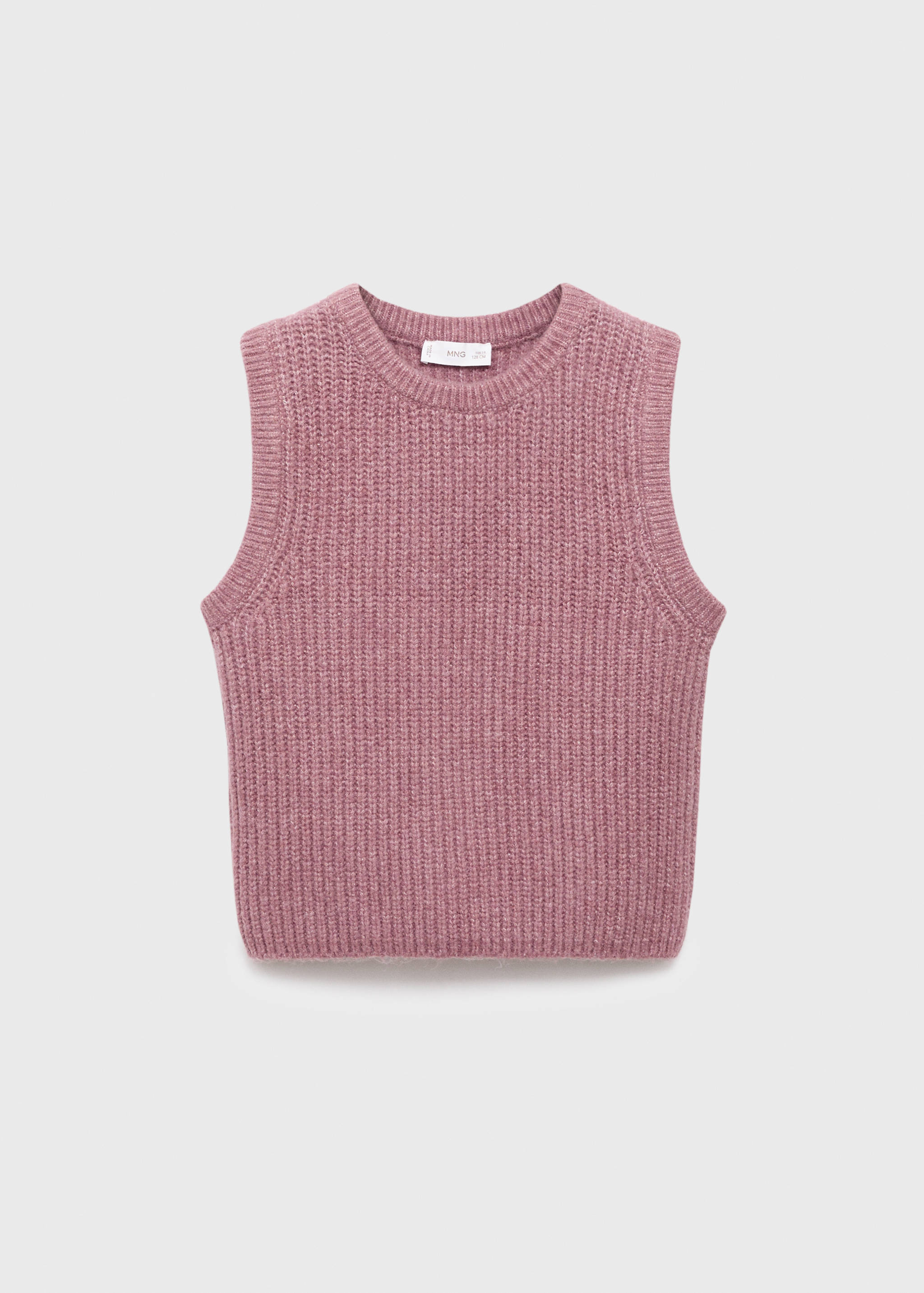 Gilet maille côtelée - Article sans modèle