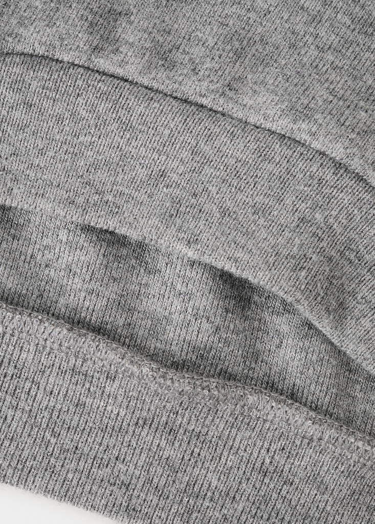 Ruffle detail sweatshirt — Medium Heather Grey