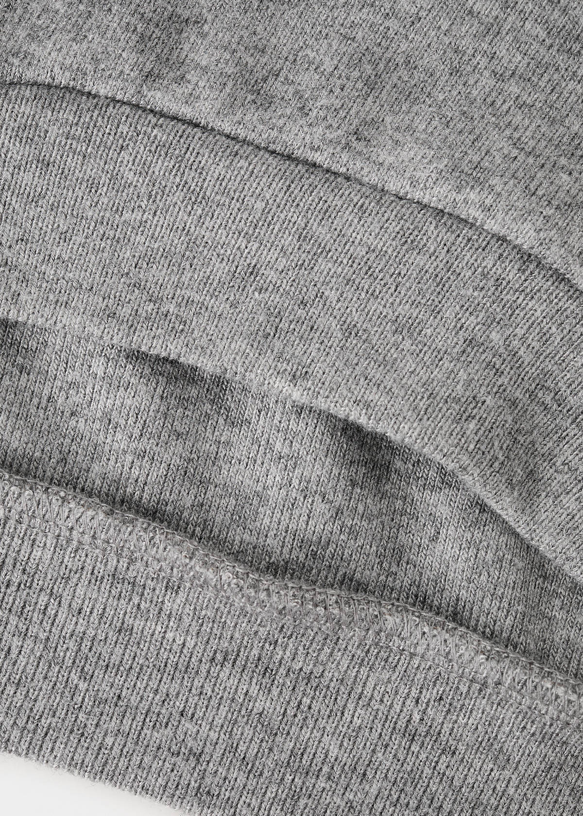 Ruffle detail sweatshirt — Medium Heather Grey