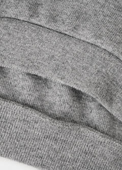 Ruffle detail sweatshirt — Medium Heather Grey 5