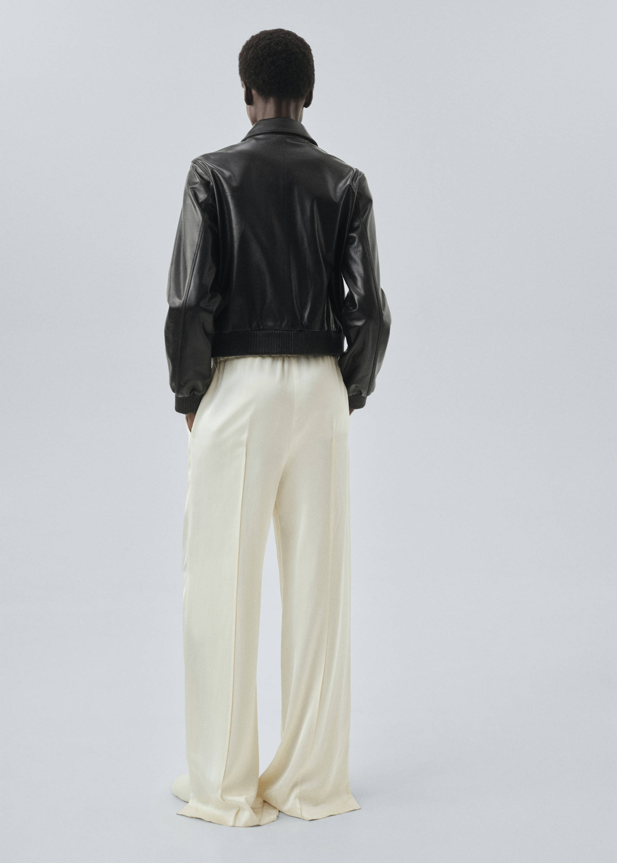 Bunda bomber 100% kůže - Zadní strana zboží