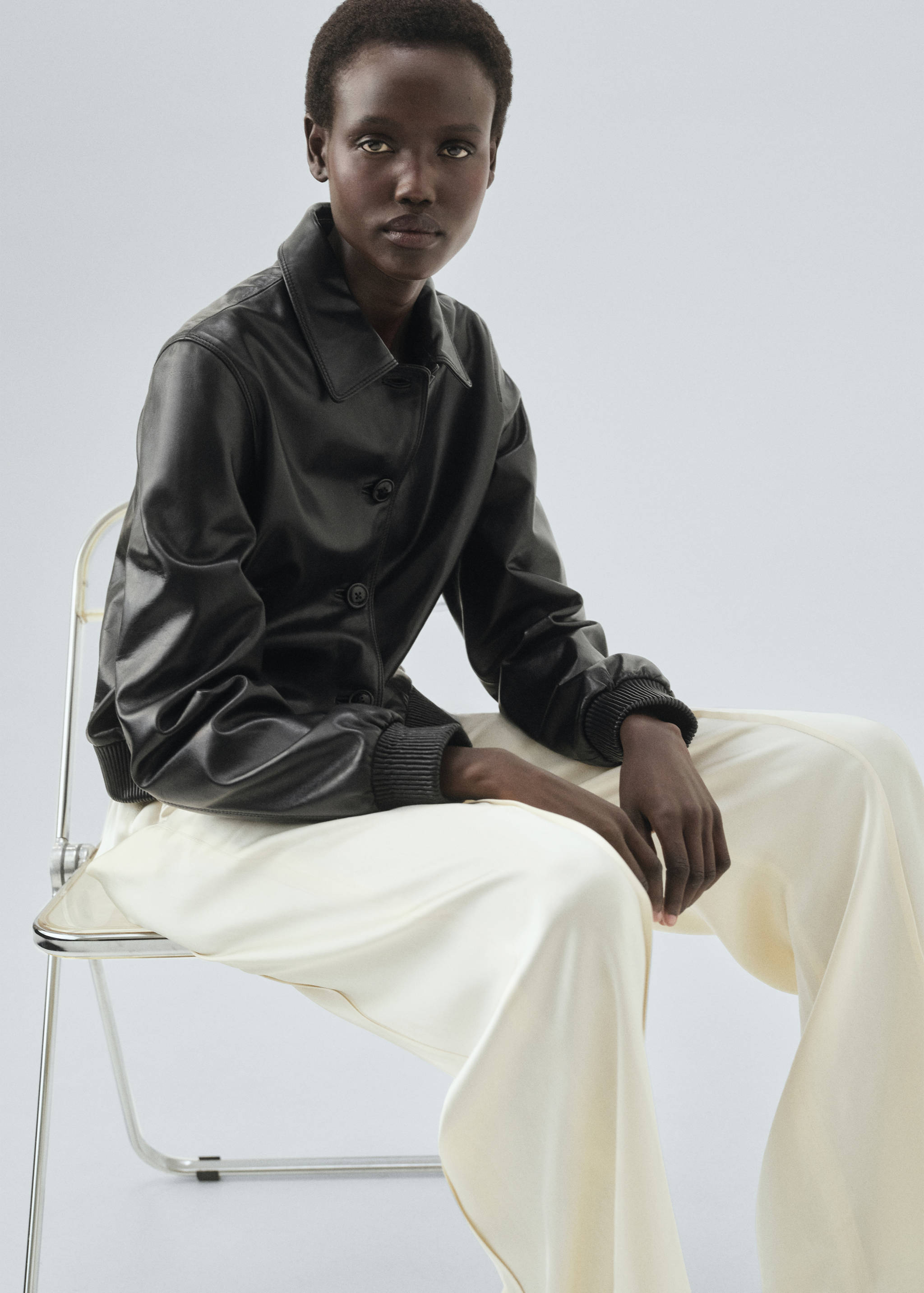 Bunda bomber 100% kůže - Detail zboží 2