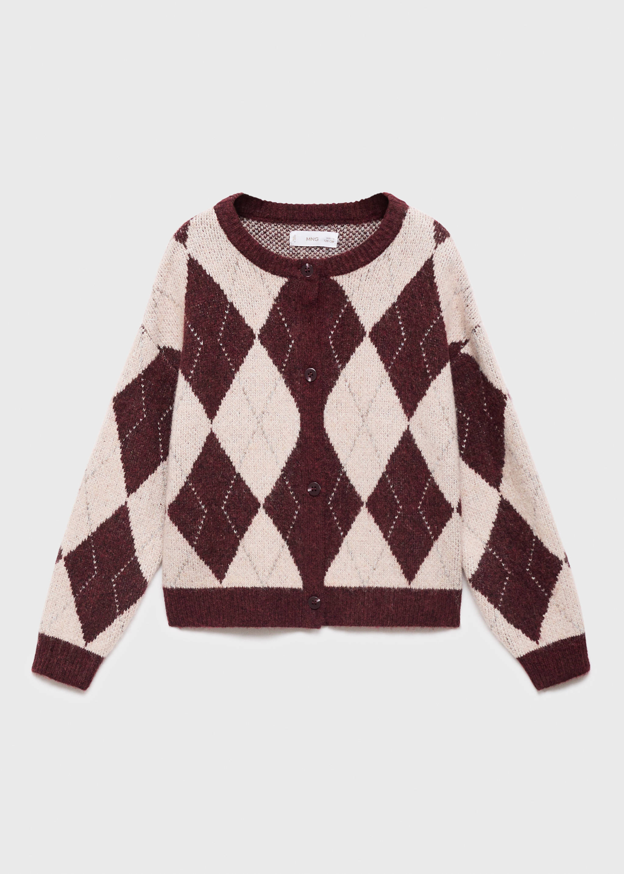 Cardigan maille losanges - Article sans modèle