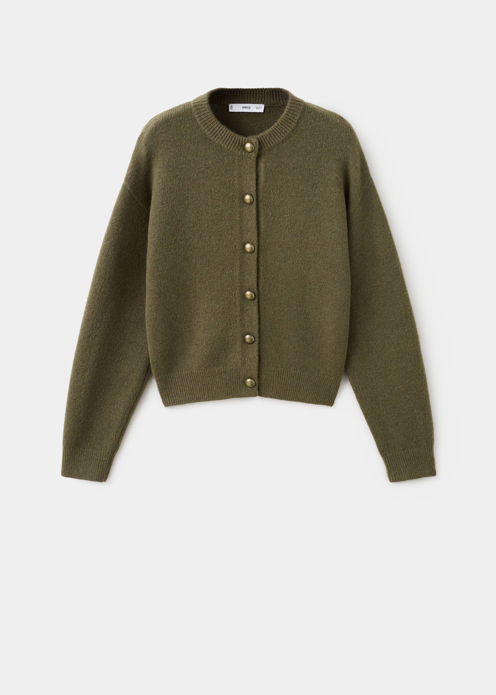 Chunky-knit cardigan with buttons - Article without model