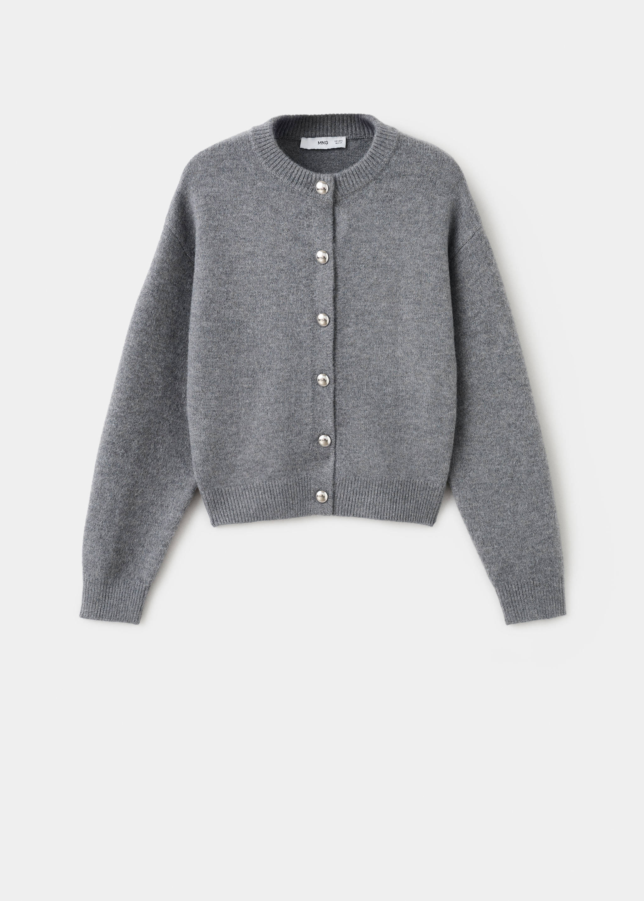 Chunky-knit cardigan with buttons - Article without model
