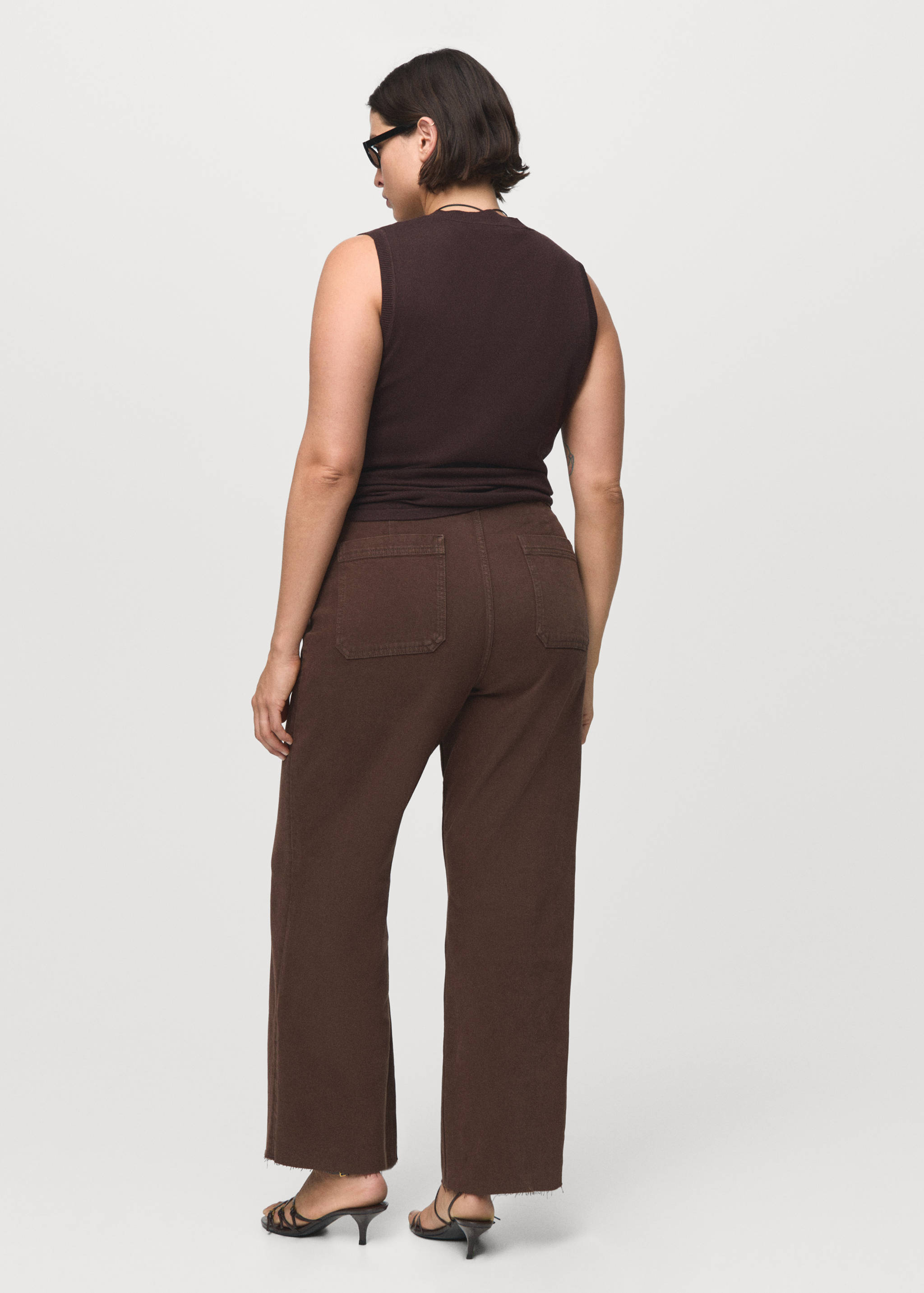 Catherin culotte fazonú, magas derekú farmernadrág - A termék adatai 4