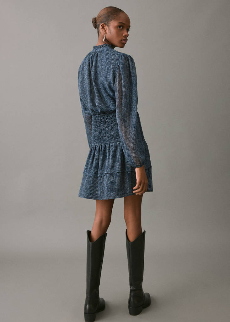 Ruffled dress — Blue