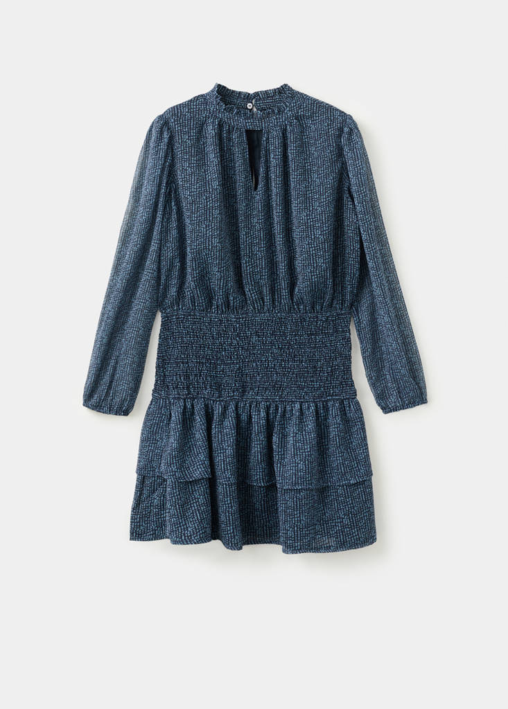 Ruffled dress — Blue